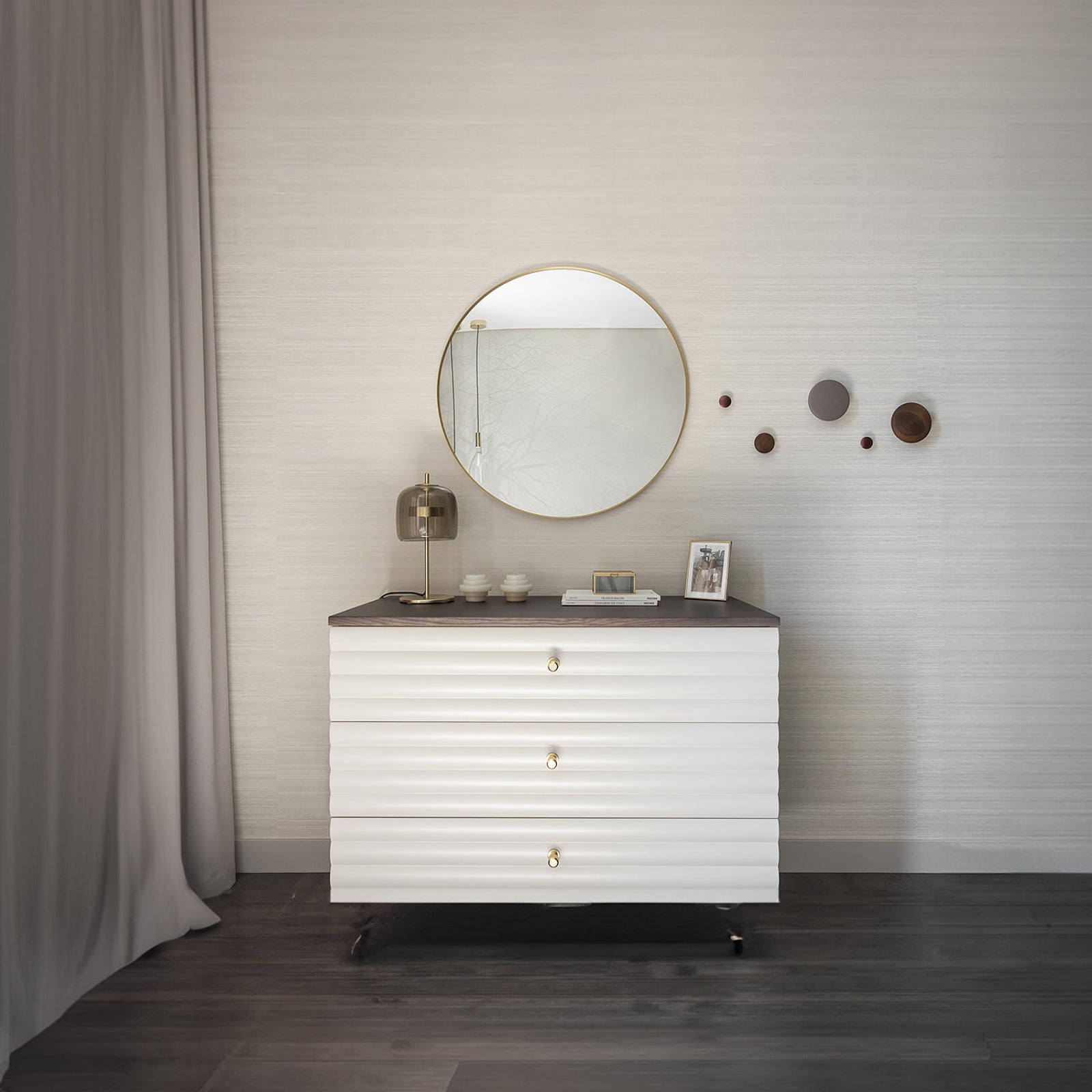 JUBELTP OS CR/TR Transperent Crystal / Matt Gold Table Lamp