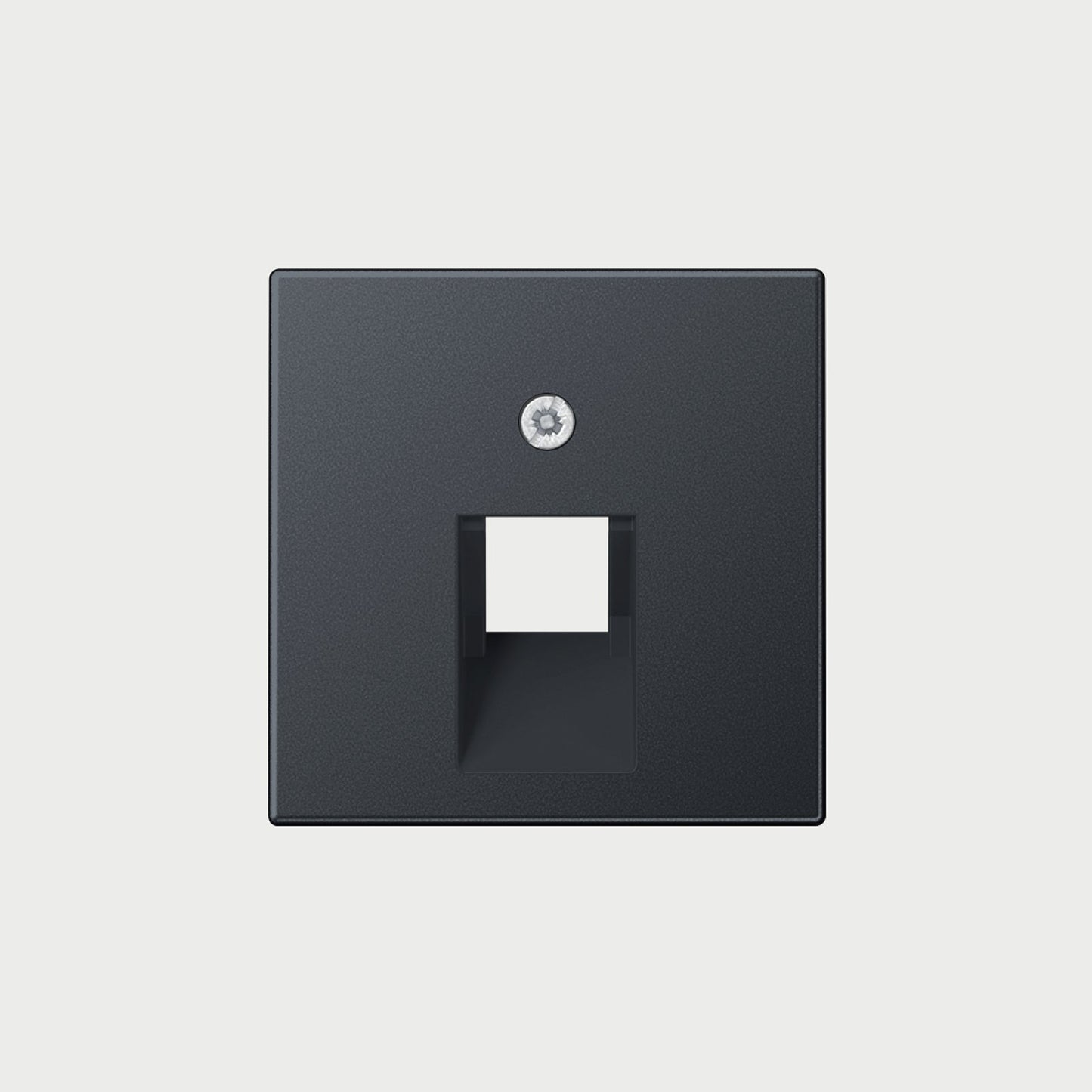 1 X Modular Jack Socket Matt Anthracite / Lan Socket Cover