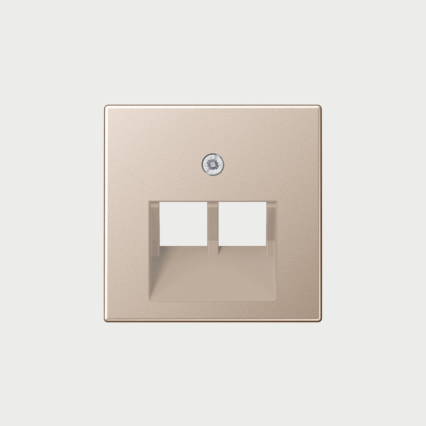 2 X Modular Jack Socket Champagne / Lan Socket Cover