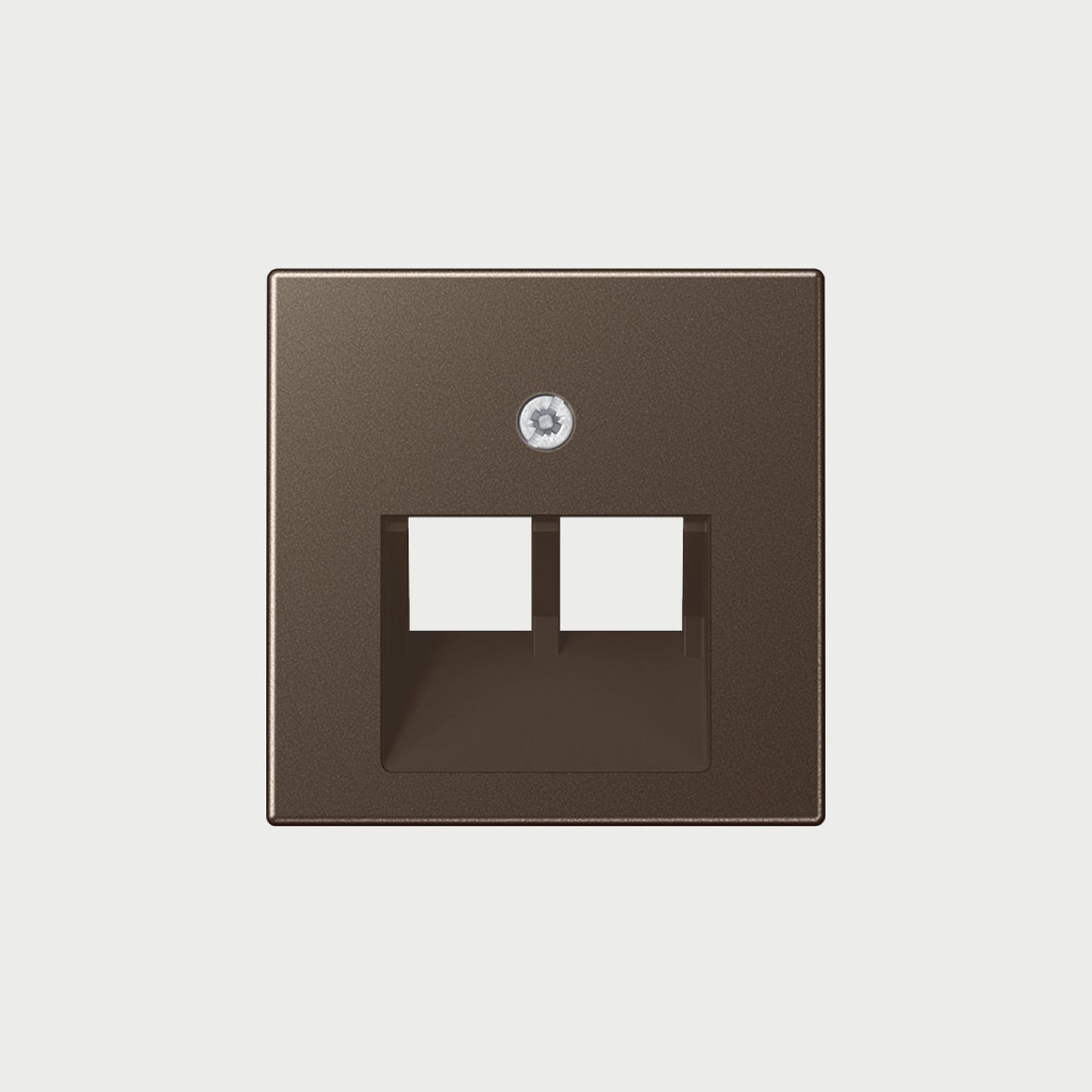 2 X Modular Jack Socket Mocha / Lan Socket Cover