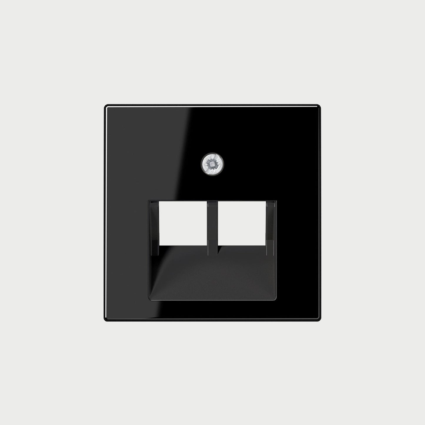 2 X Modular Jack Socket Black / Lan Socket Cover