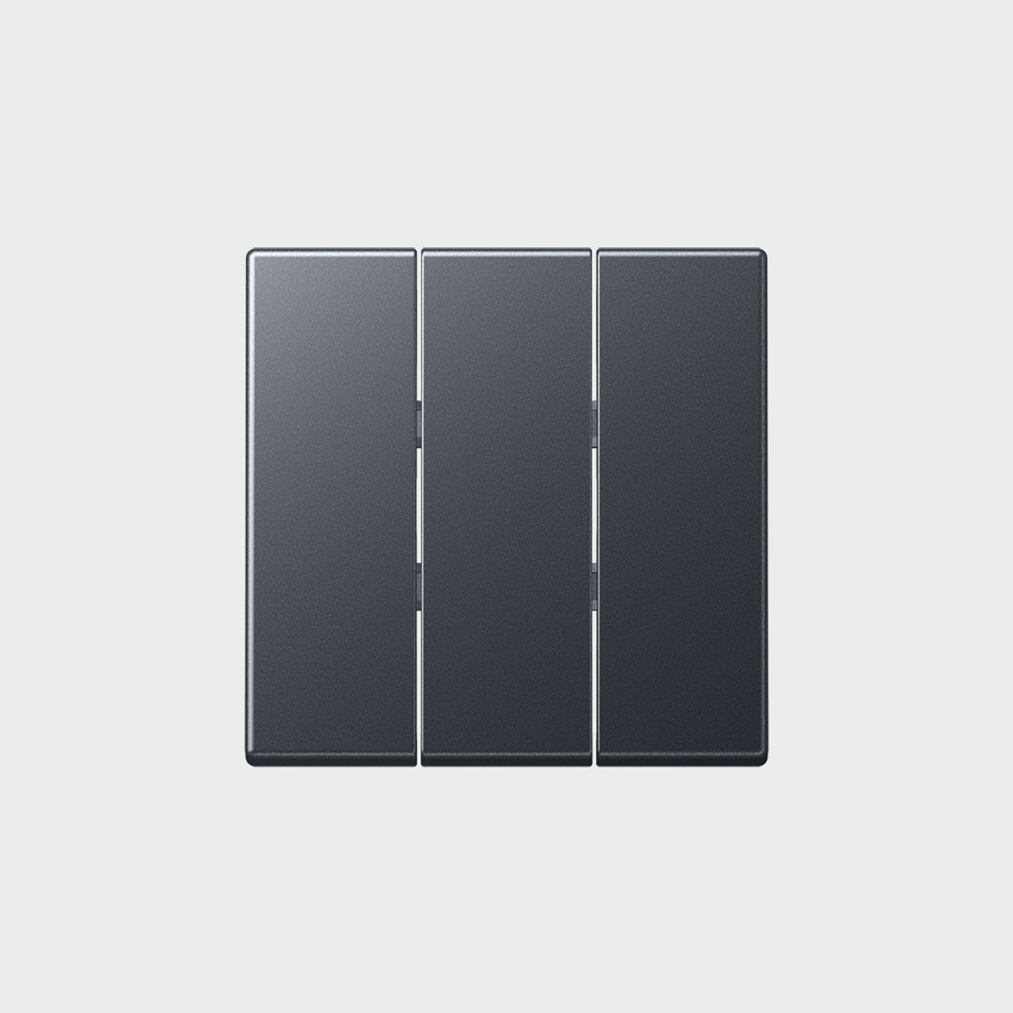 3 Gang Switch Matt Anthracite / 2 Way Cover
