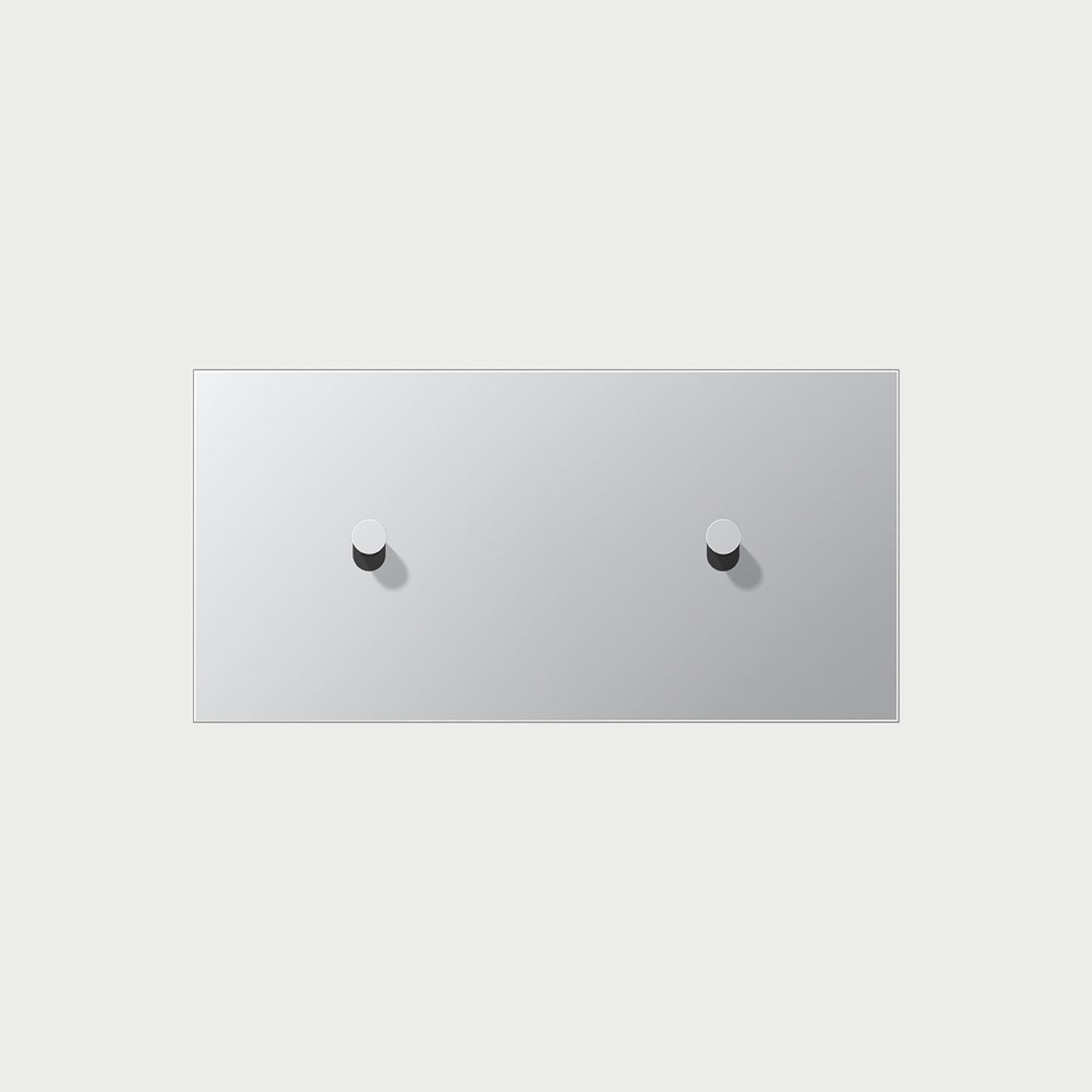 2 X 1 Toggle Horizontal Aluminium / Way Cover
