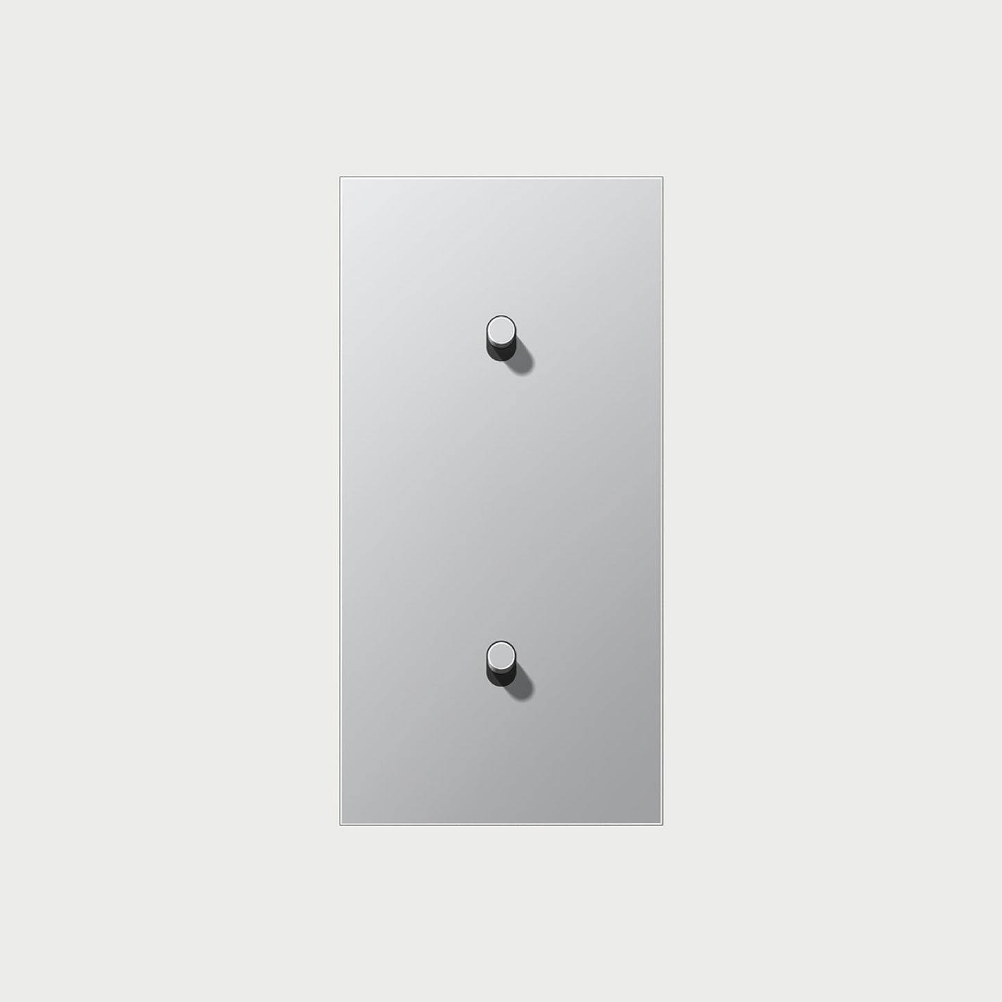 2 X 1 Toggle Vertical Aluminium / Way Cover