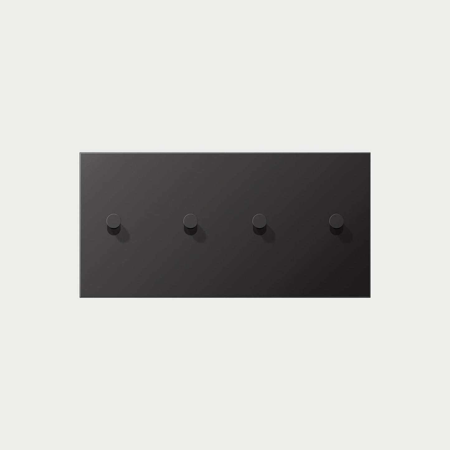 2 X2 Toggle Horizontal Dark Aluminium / 1 Way Cover