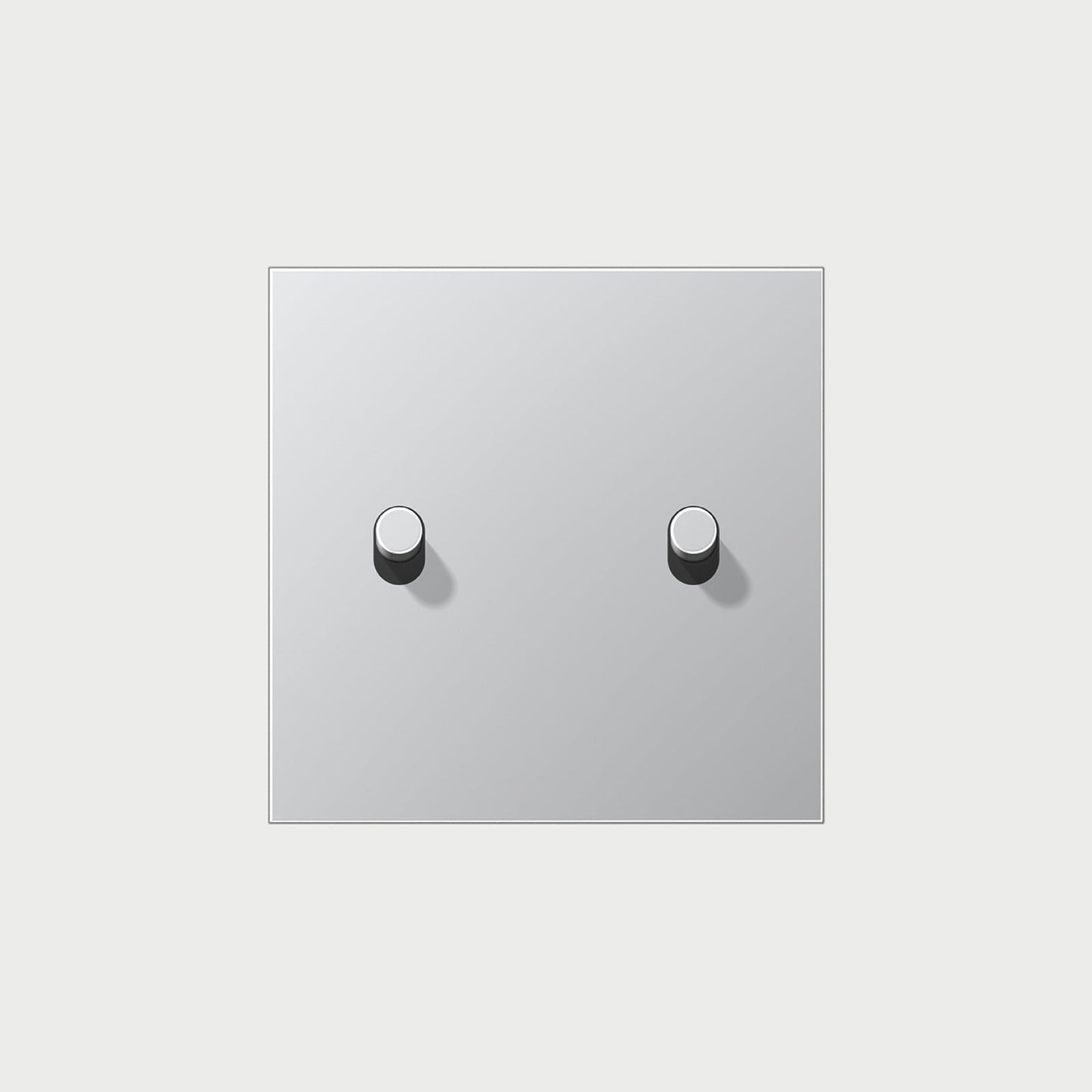 2 Toggle Aluminium / 1 Way Cover