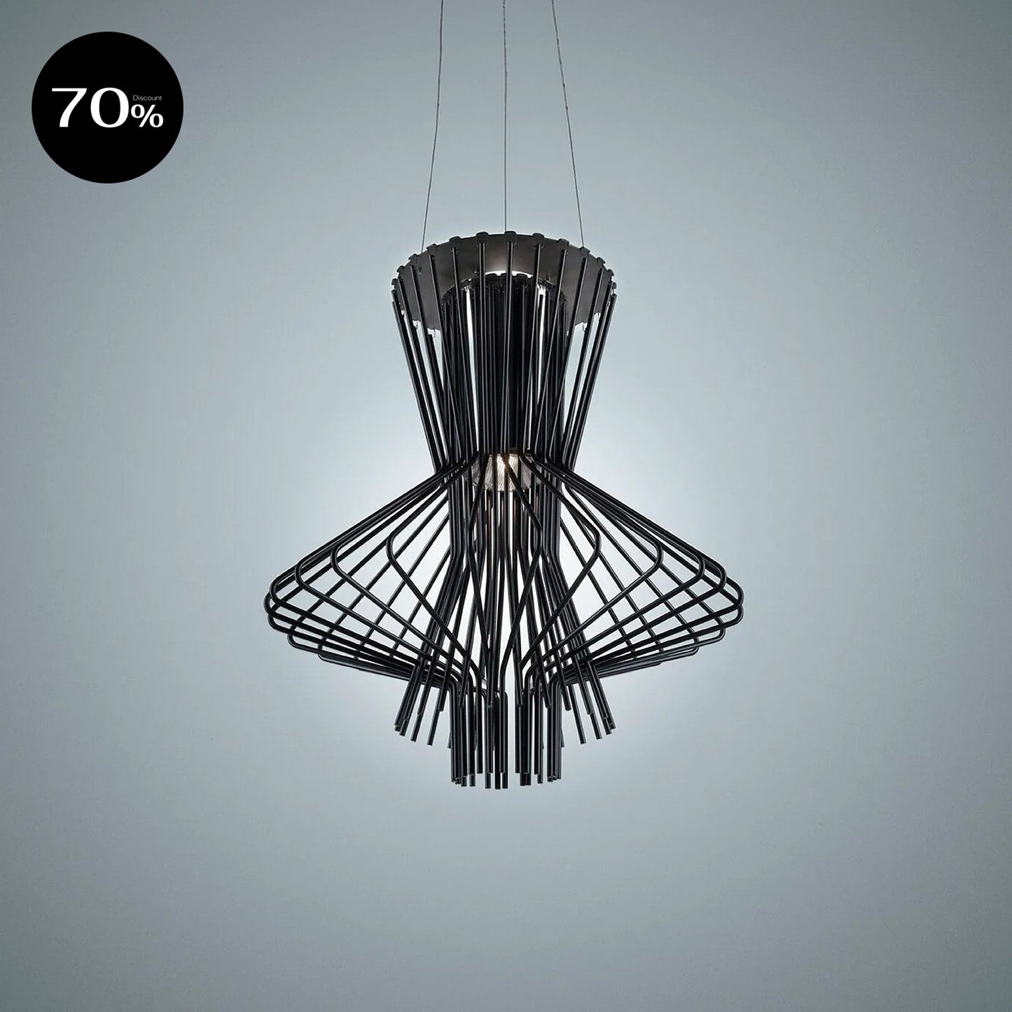 ALLEGRETTO RITMICO Graphite Suspension Lamp