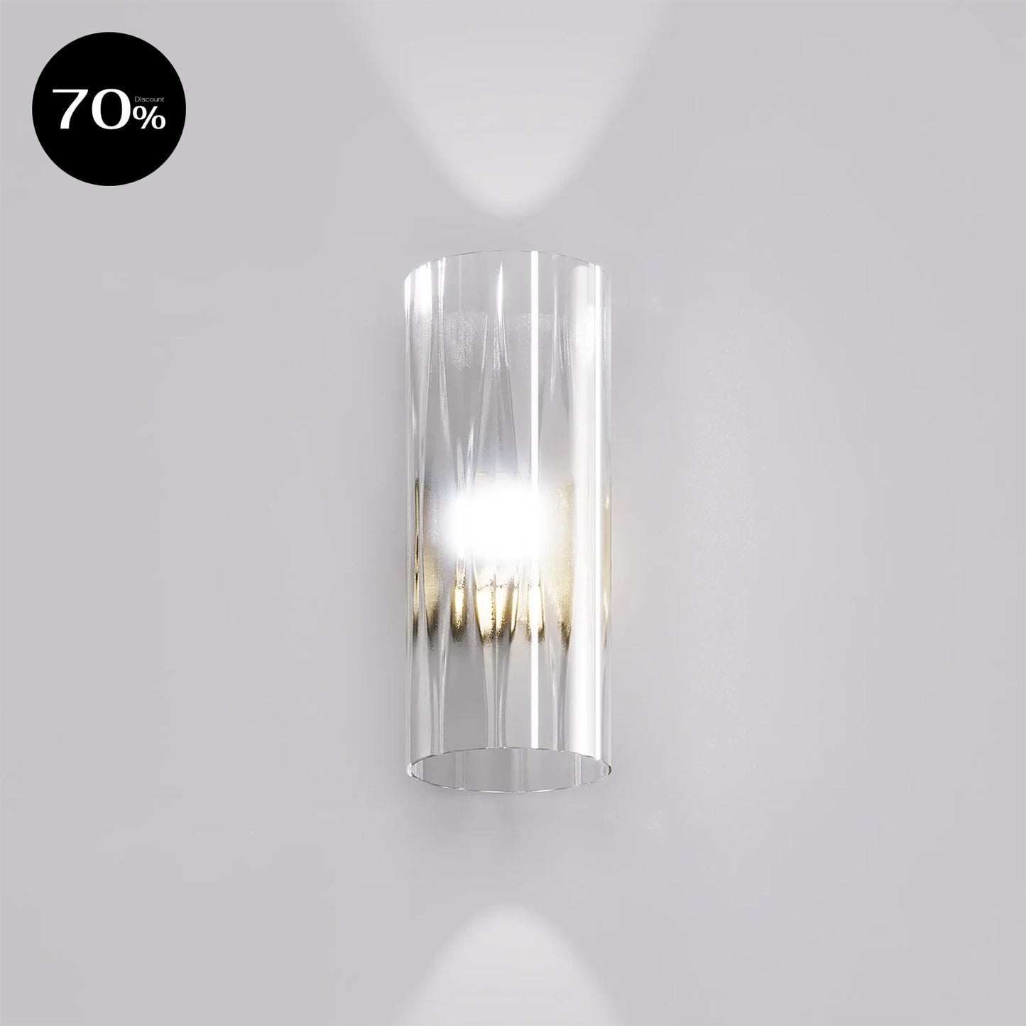ARMONIAAP14 BKS CR/RB Crystal Elongated Rhombus / MattGold Wall Lamp
