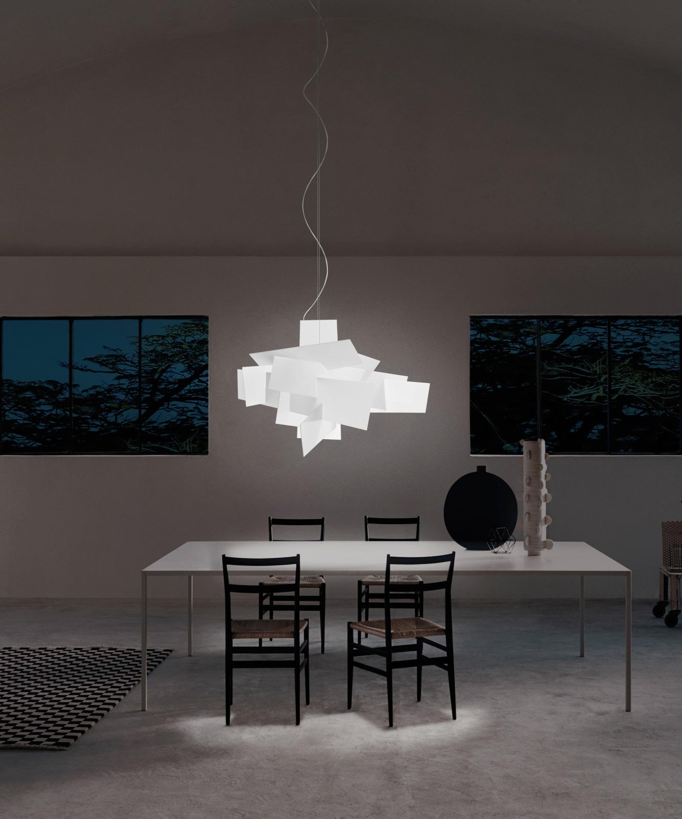 BIG BANG White Suspension Lamp