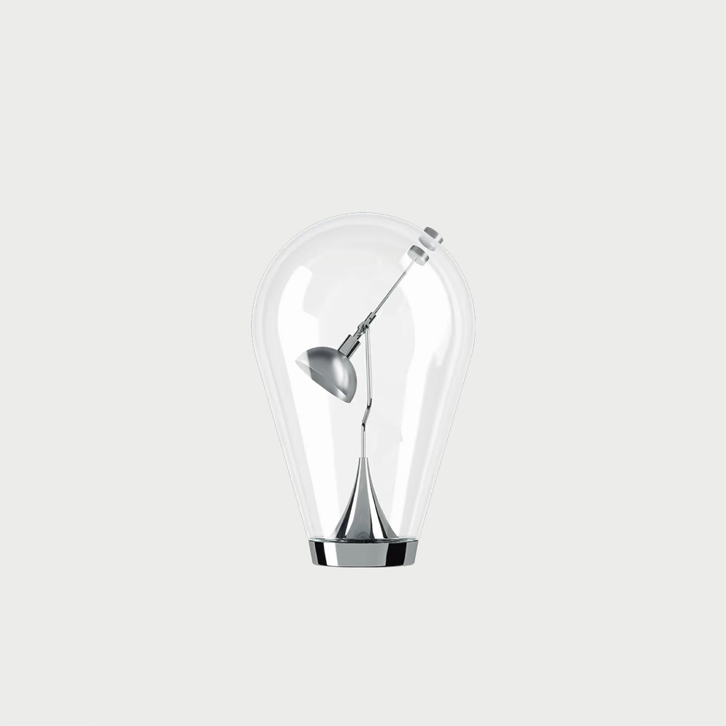 BLOW Chrome / Clear Table Lamp