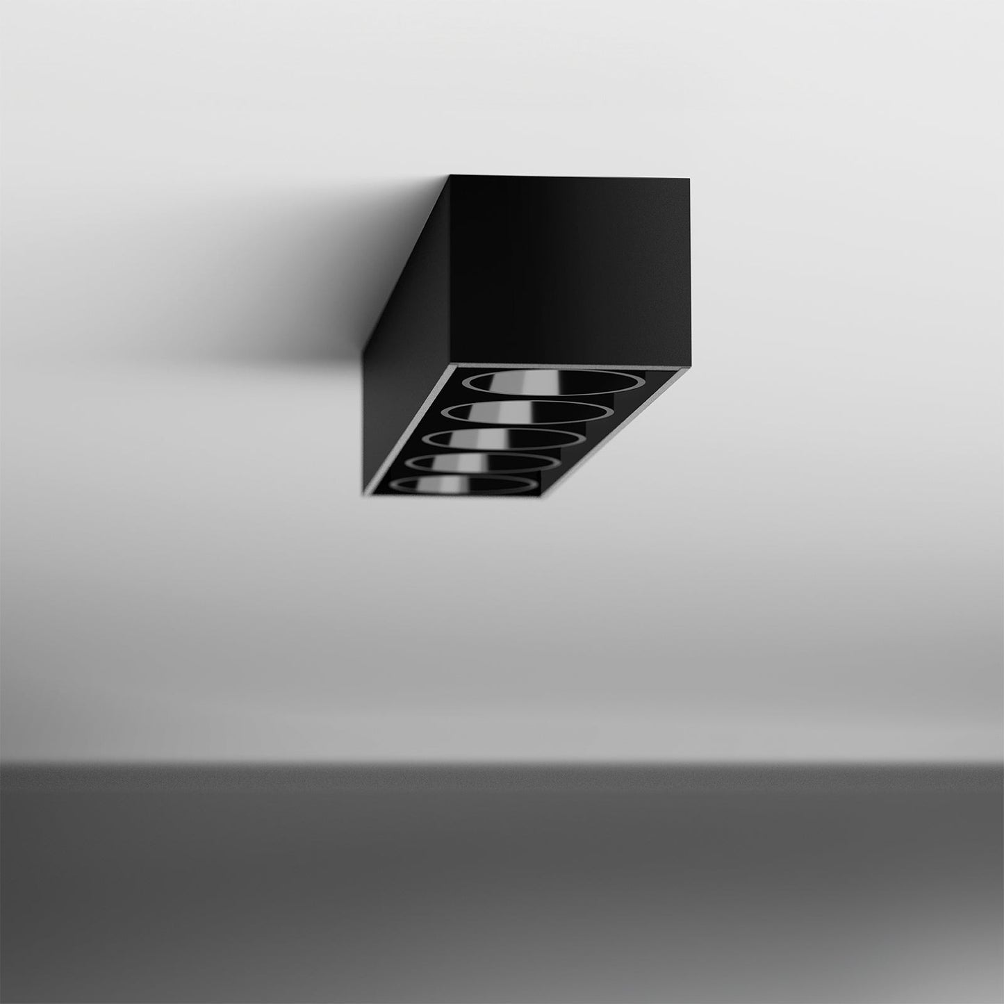 BLACK FOSTER SURFACE REMOTE 5 FLOOD Textured Black Ceiling Surface