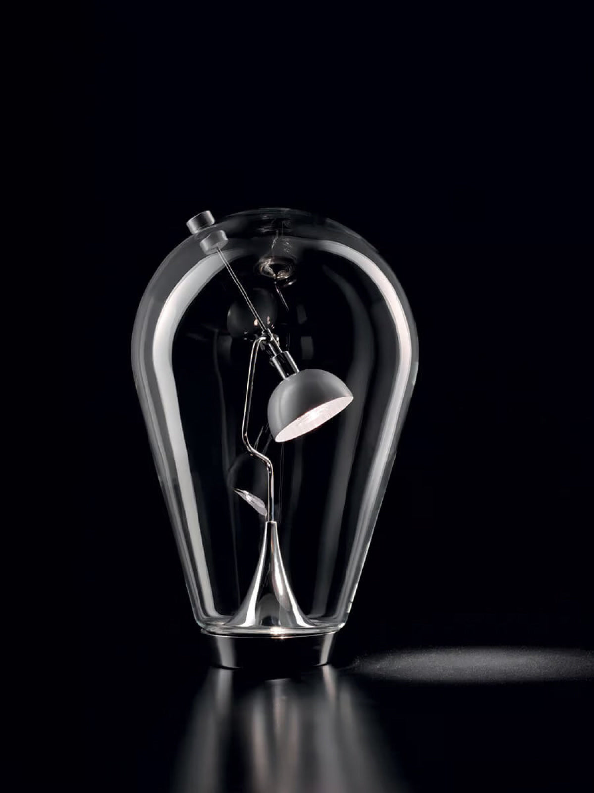 BLOW Chrome / Clear Table Lamp