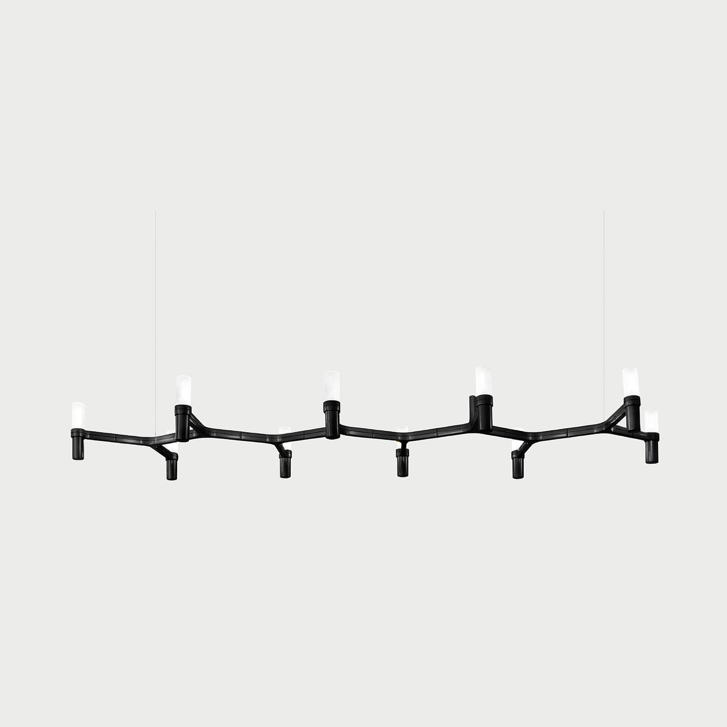 CROWN PLANA LINEA Black Painted Suspension Lamp