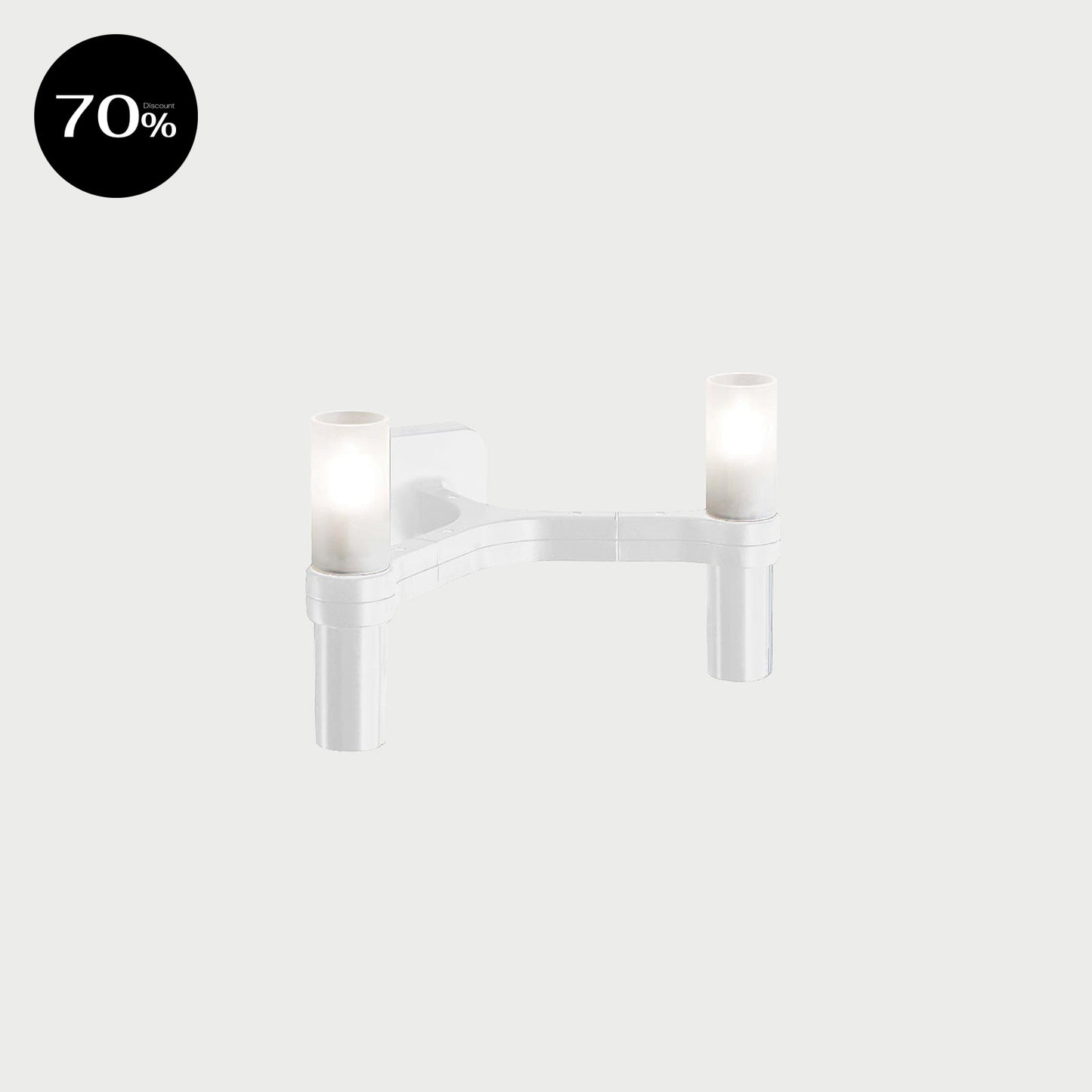 CROWN WALL White Painted Wall Lamp