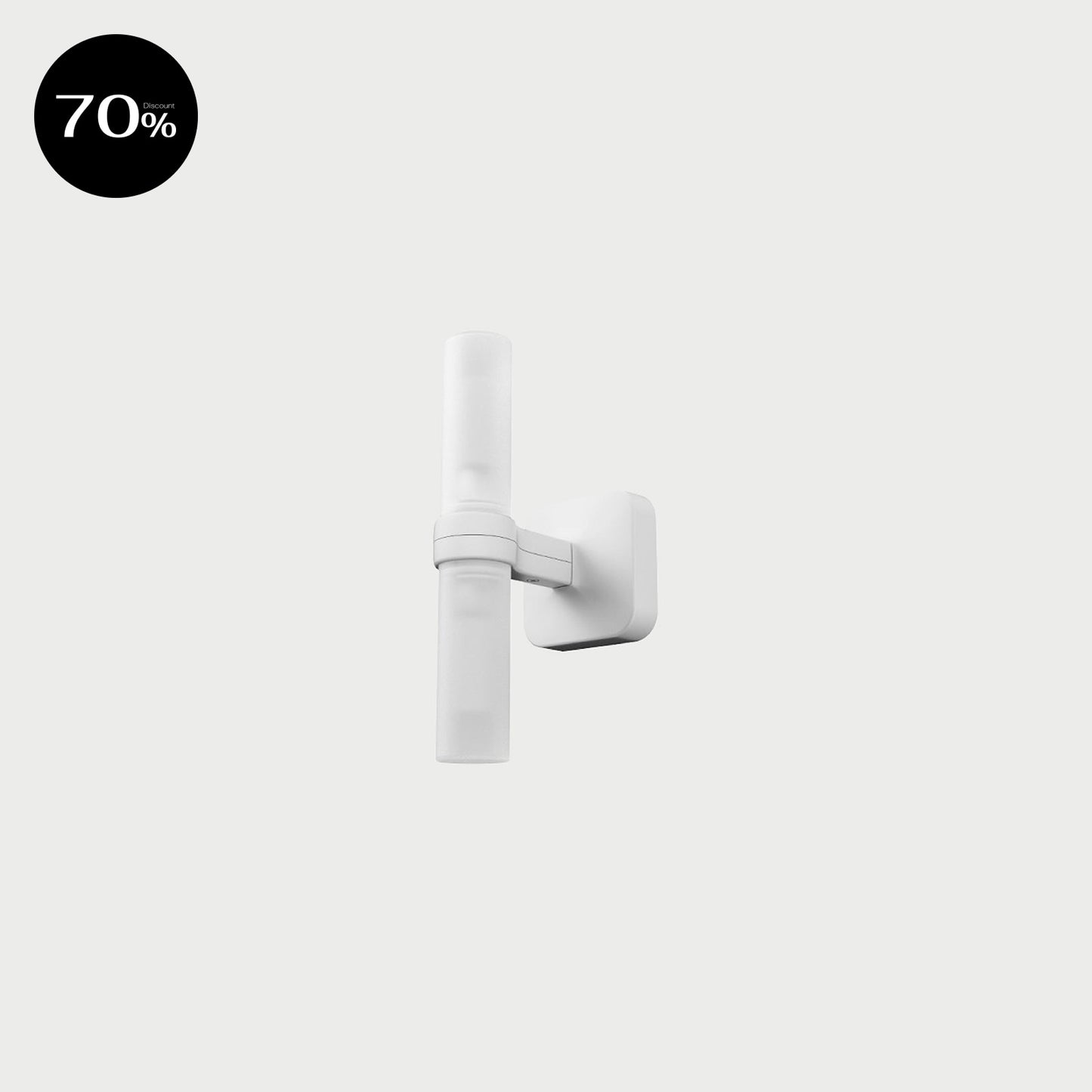 CROWN APPLIQUE White Painted Wall Lamp
