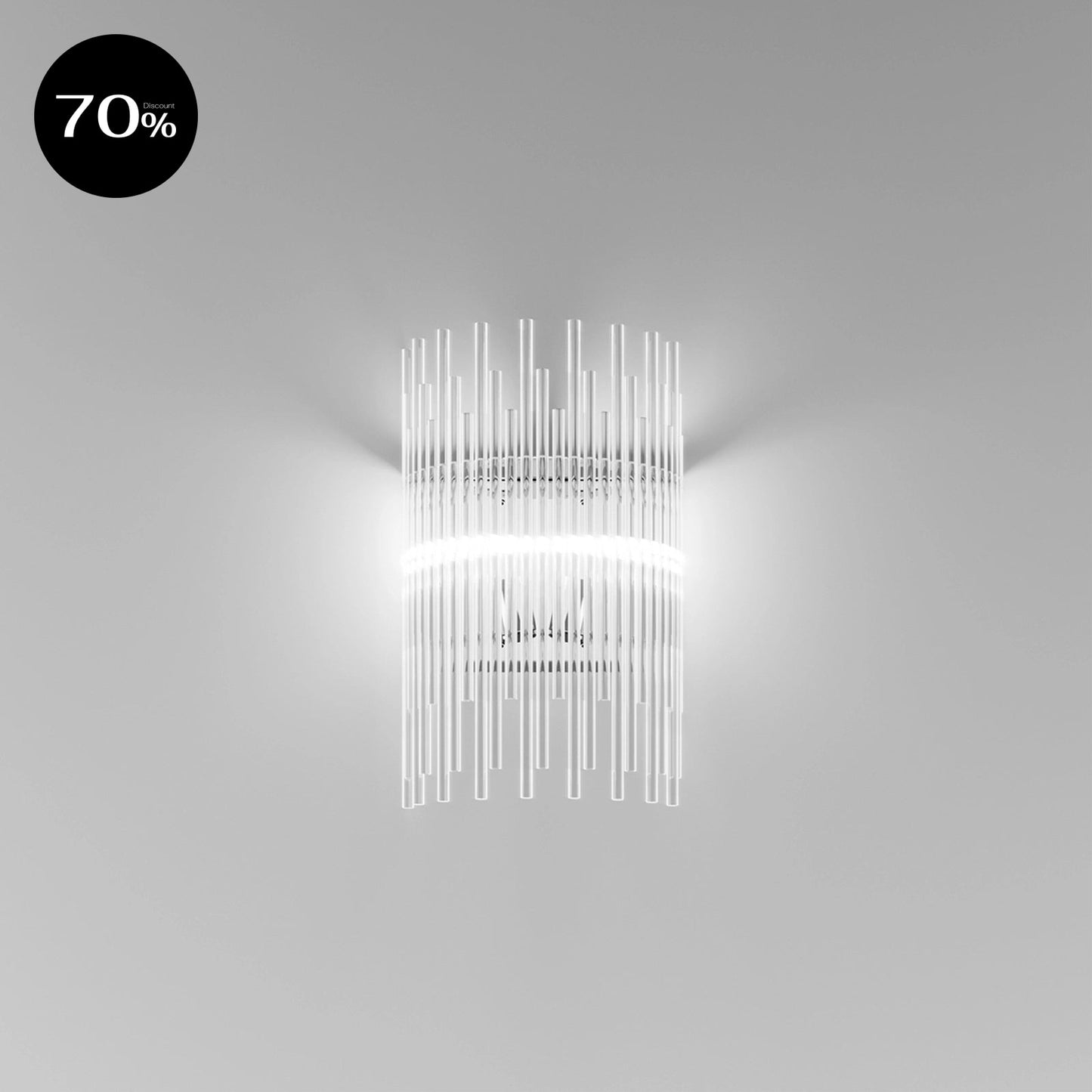 DIADEMAAPG CR CR Transparent Crystal / Glossy Chrome Wall Lamp