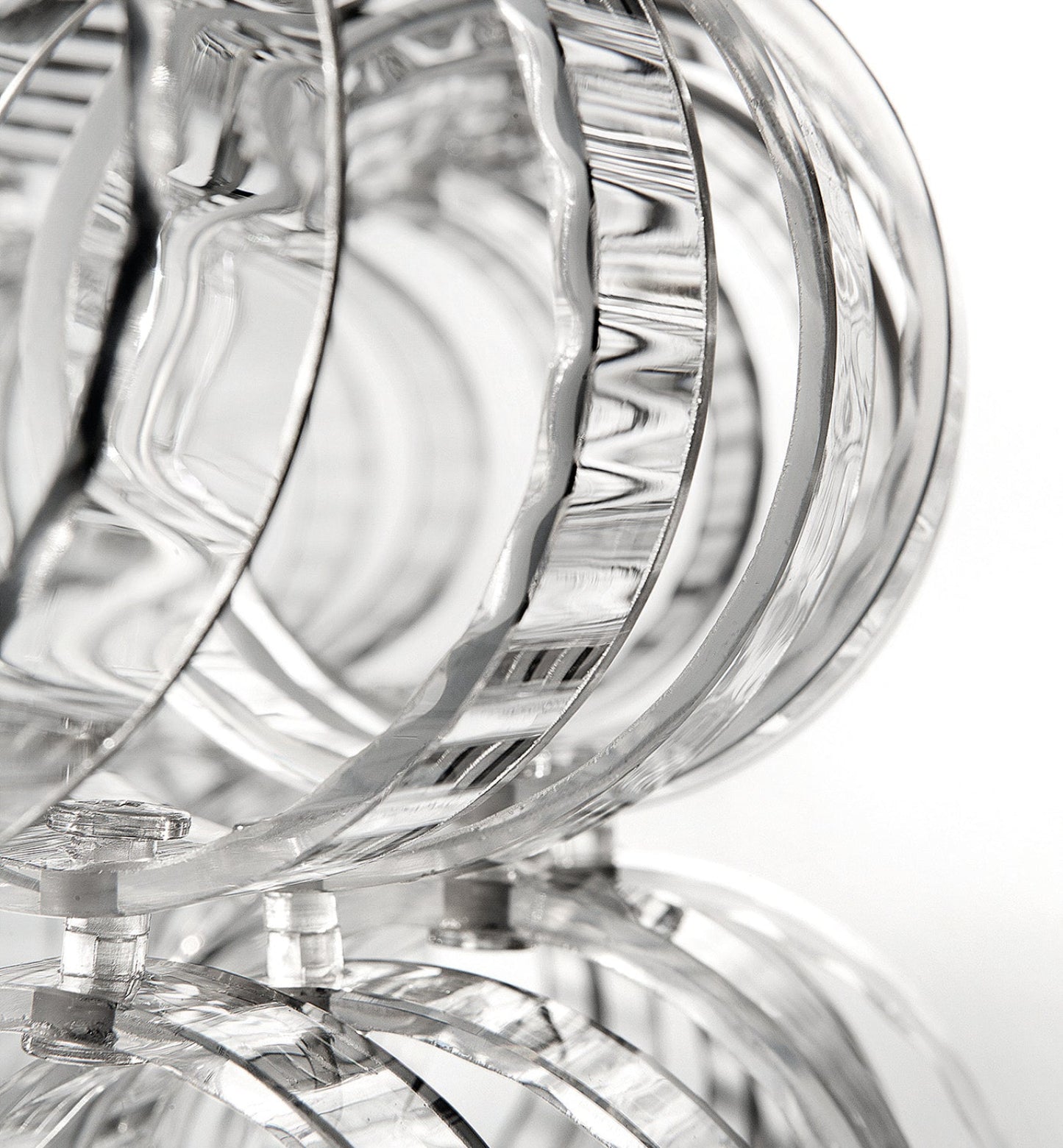 ECOSAP35 CR CR/RI Transparent Crystal / Glossy Chrome Wall Lamp