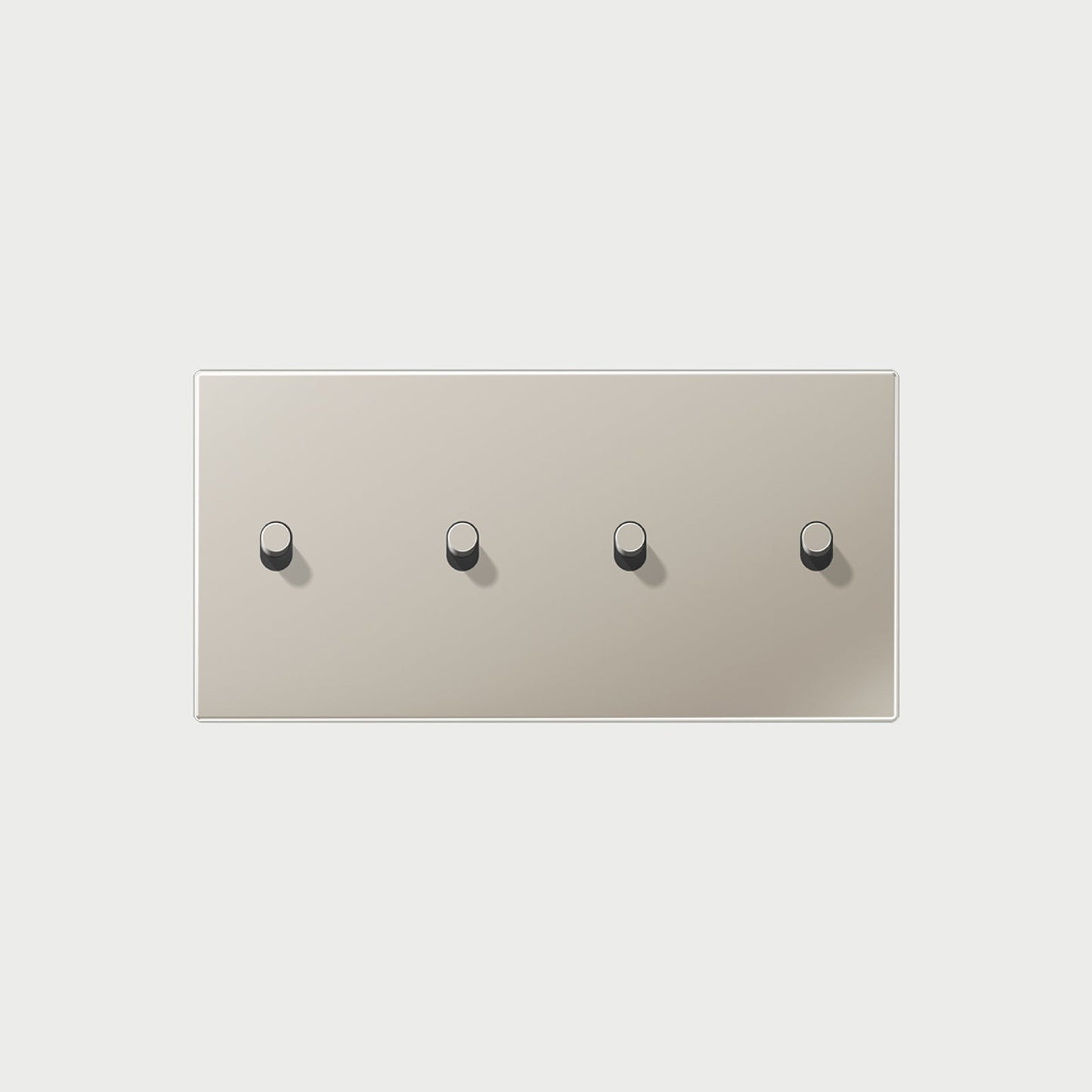 2 X Toggle Horizontal Stainless Steel / 1 Way Cover