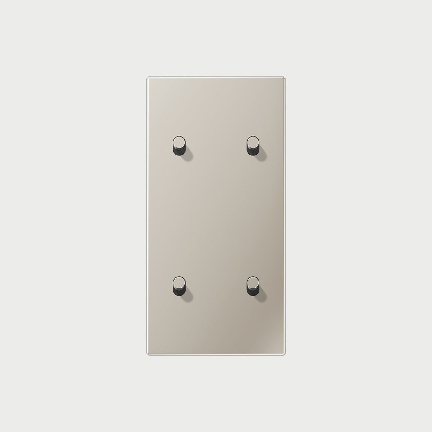 2 X Toggle Vertical Stainless Steel / 1 Way Cover