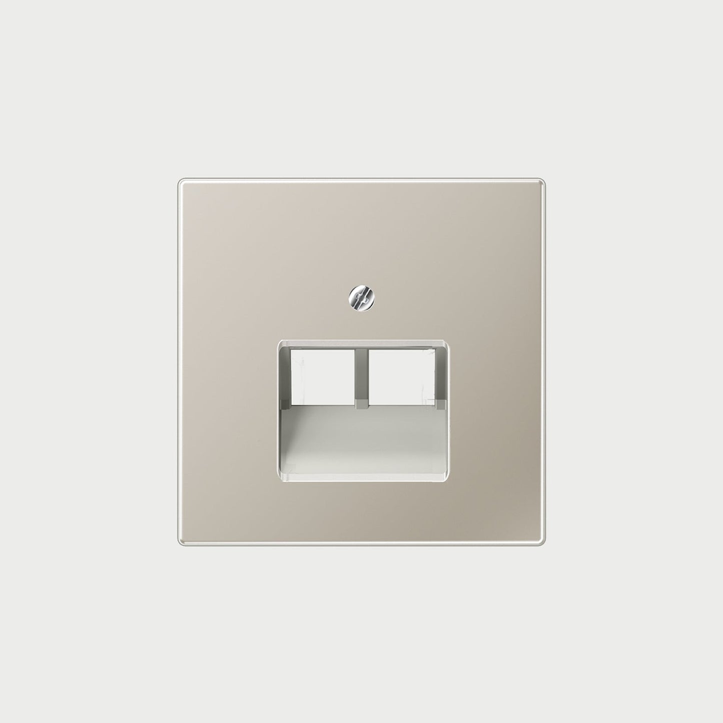 2 X Modular Jack Socket Stainless Steel / Lan Socket Cover