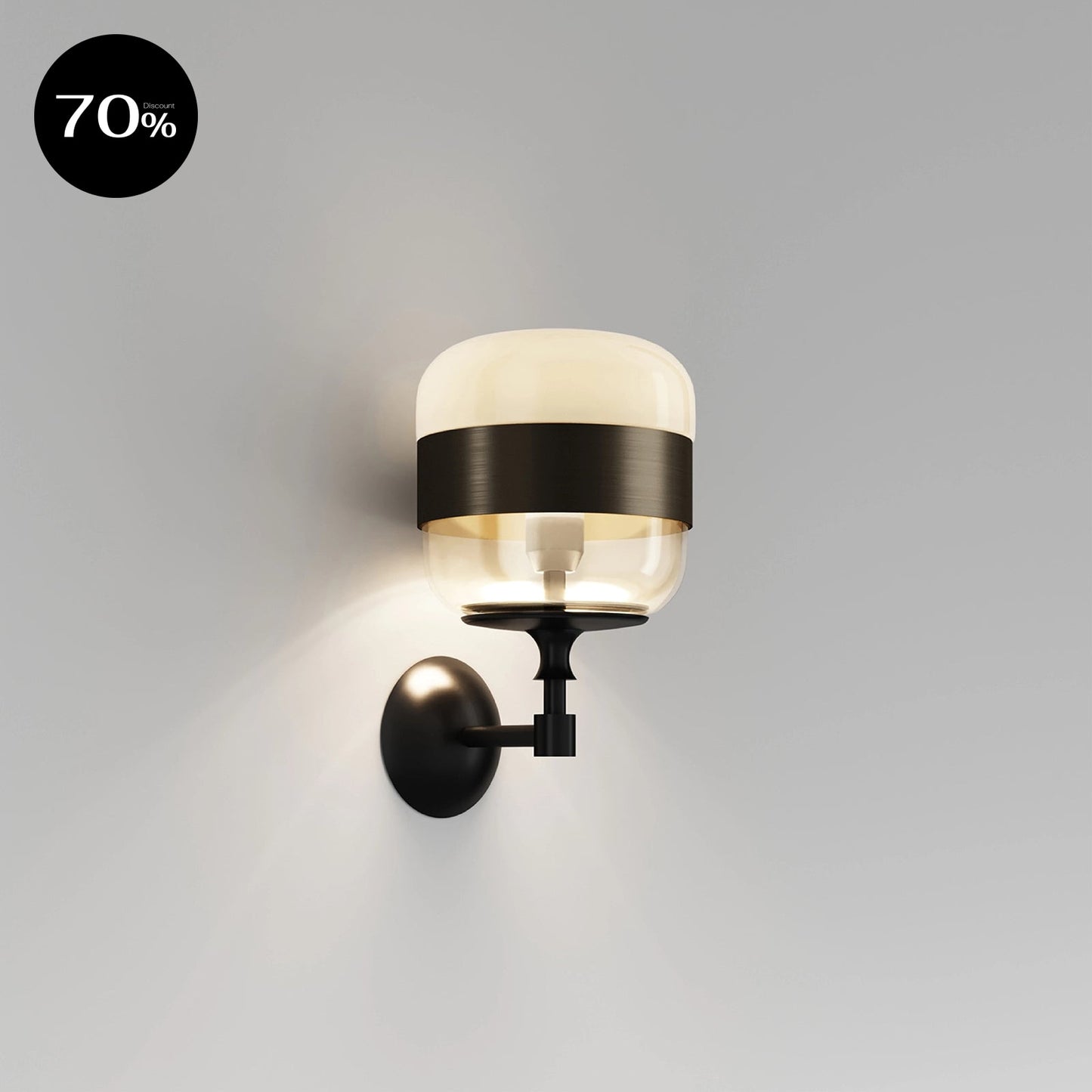 FUTURAAPP NE AM/OT Amber / Brass Wall Lamp
