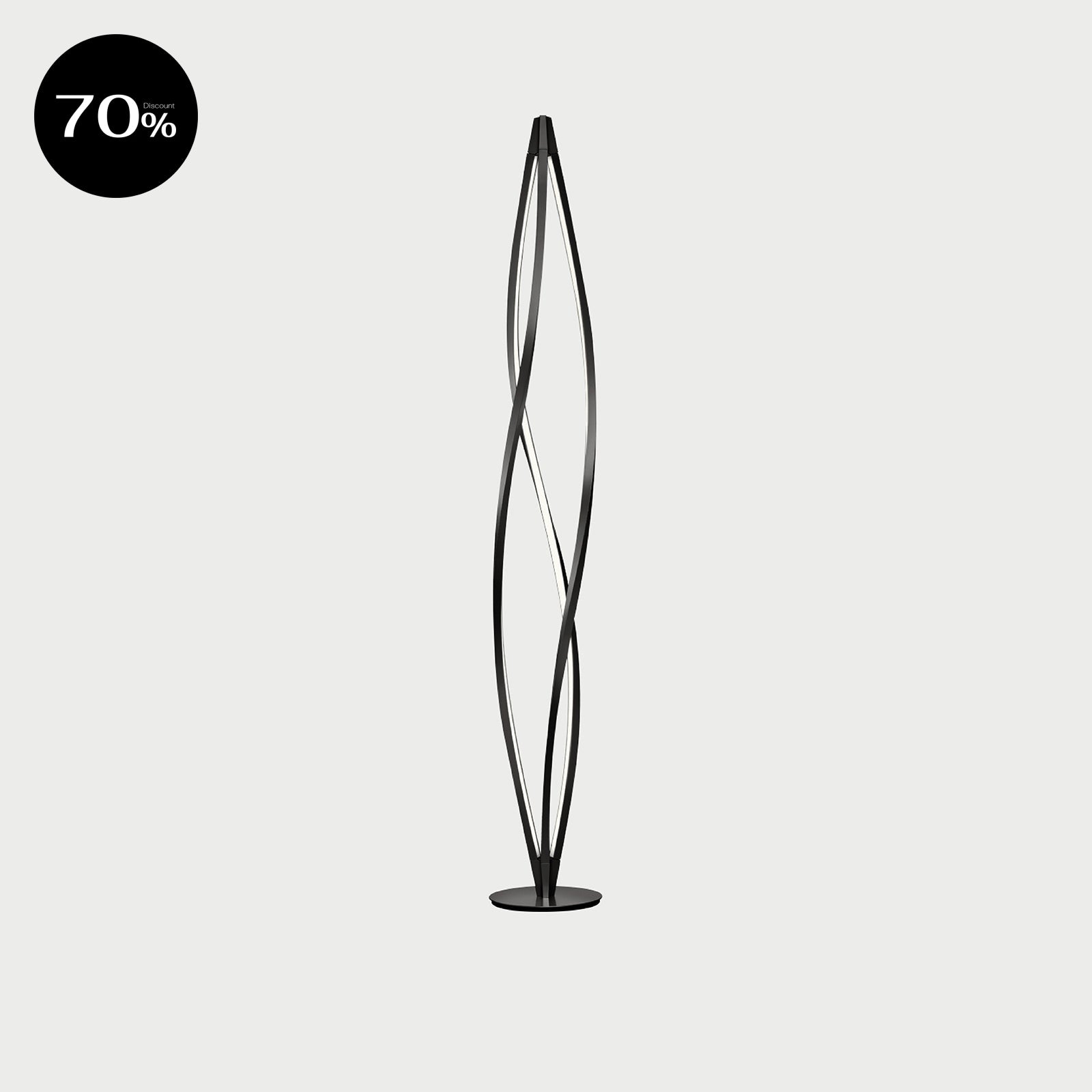 IN THE WIND FLOOR Black Floor Lamp