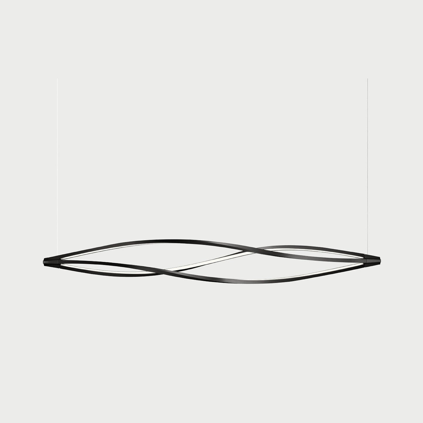 IN THE WIND PENDANT HORIZONTAL Black Suspension Lamp