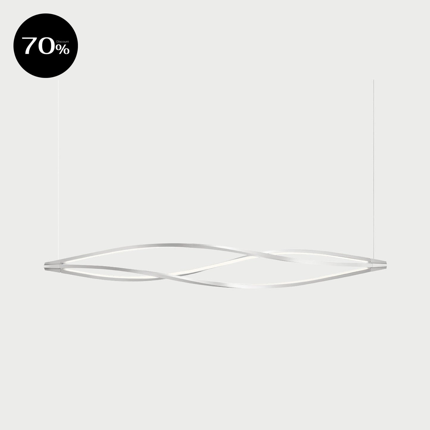 IN THE WIND PENDANT HORIZONTAL White Suspension Lamp