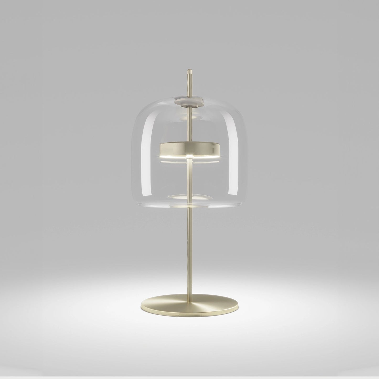 JUBELTP OS CR/TR Transperent Crystal / Matt Gold Table Lamp