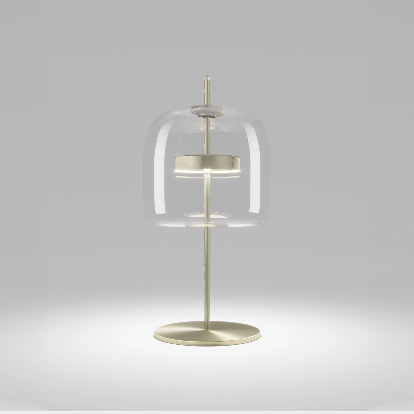 JUBELTP OS CR/TR Transperent Crystal / Matt Gold Table Lamp