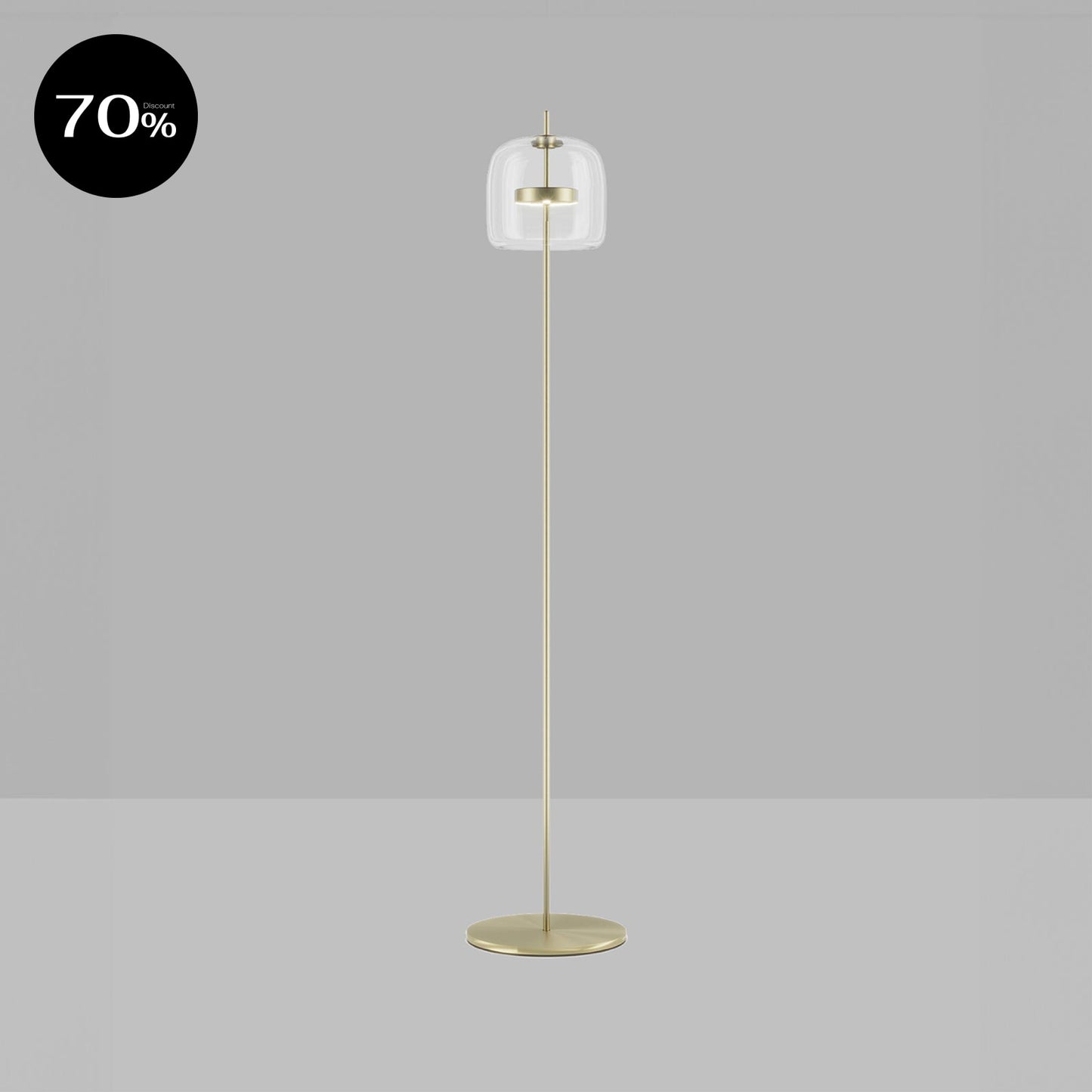 JUBEPTP OS CR/TR Transperent Crystal / Matt Gold Table Lamp