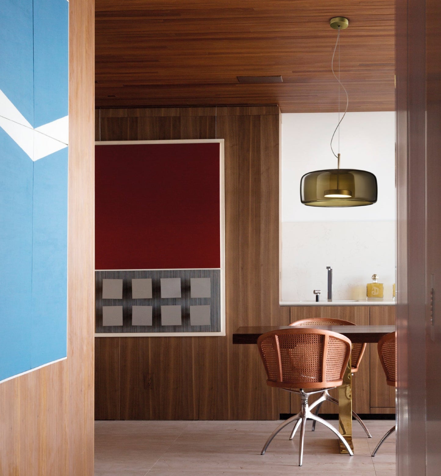 JUBESP1G AVS FU/TR Smoky / Matt Steel Suspension Lamp