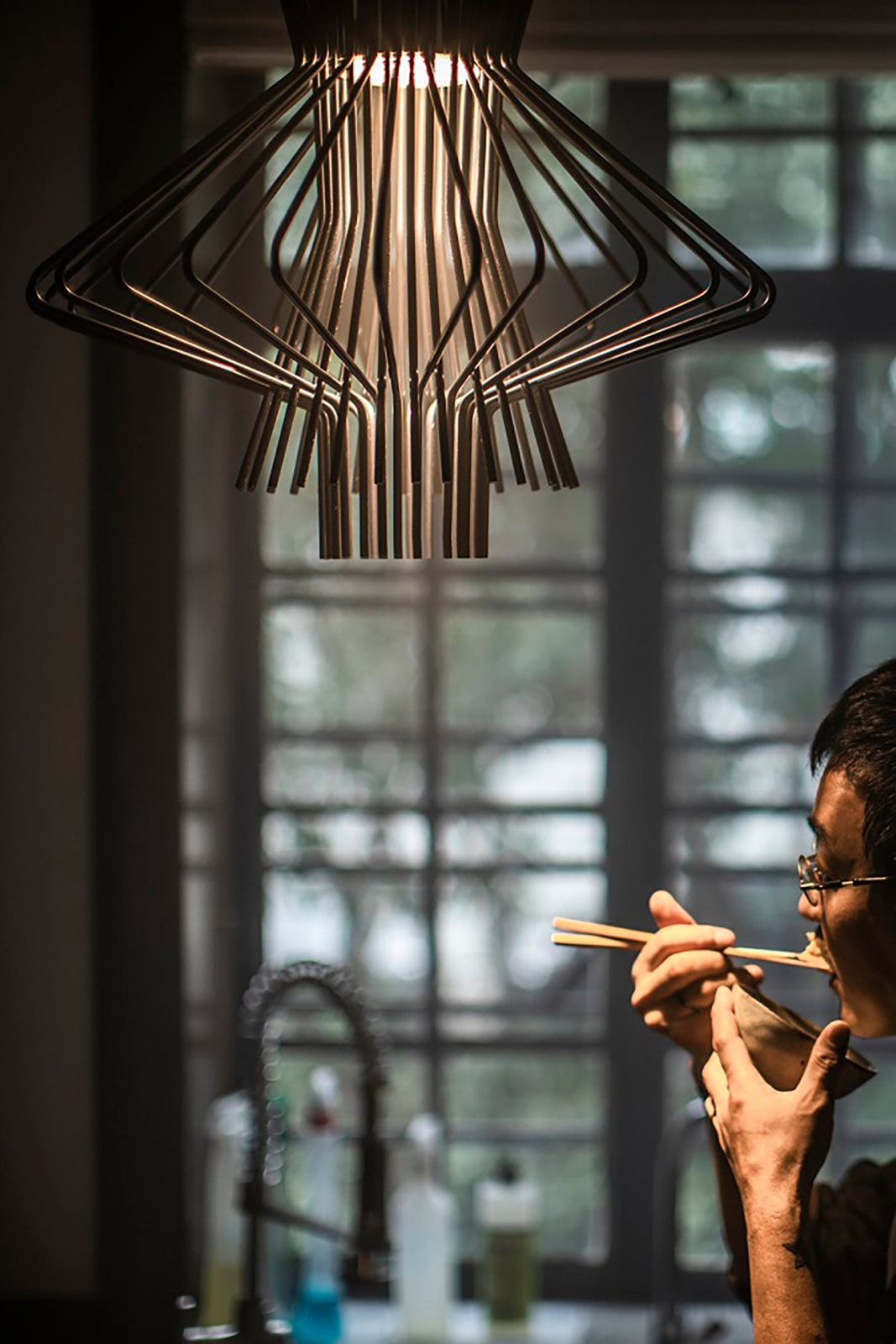 ALLEGRETTO RITMICO Graphite Suspension Lamp