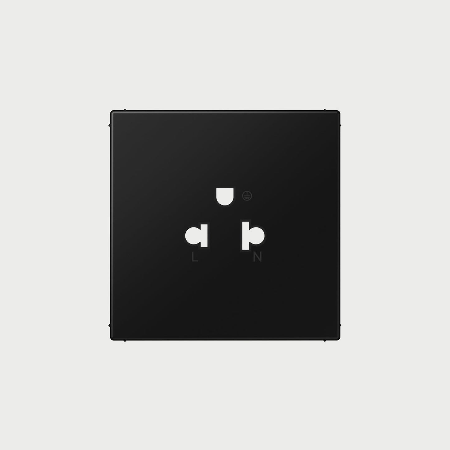 Thai Socket Matt Graphite Black Cover