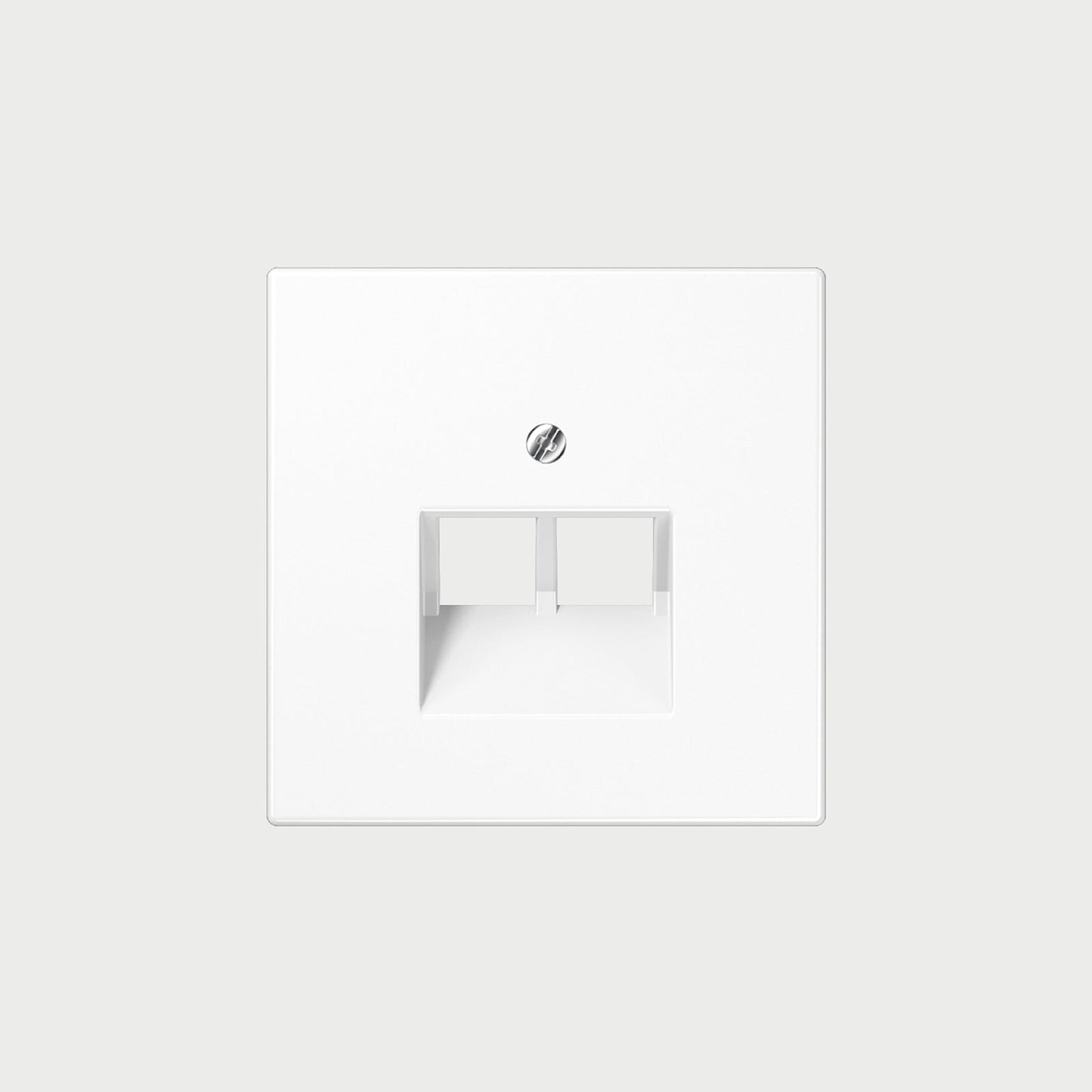 2 X Modular Jack Socket White / Lan Socket Cover
