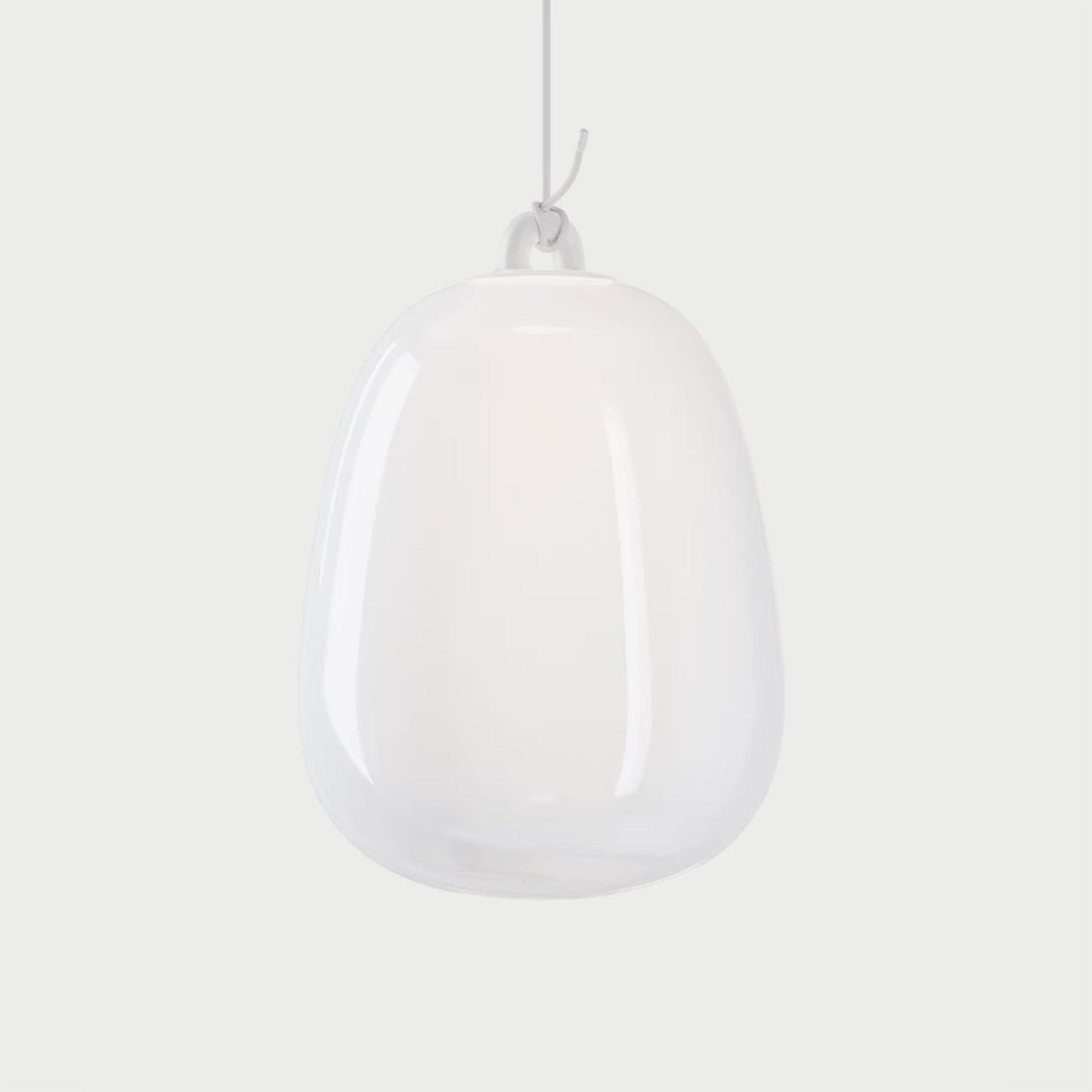 OBLO LARGE Silk White Suspension Lamp