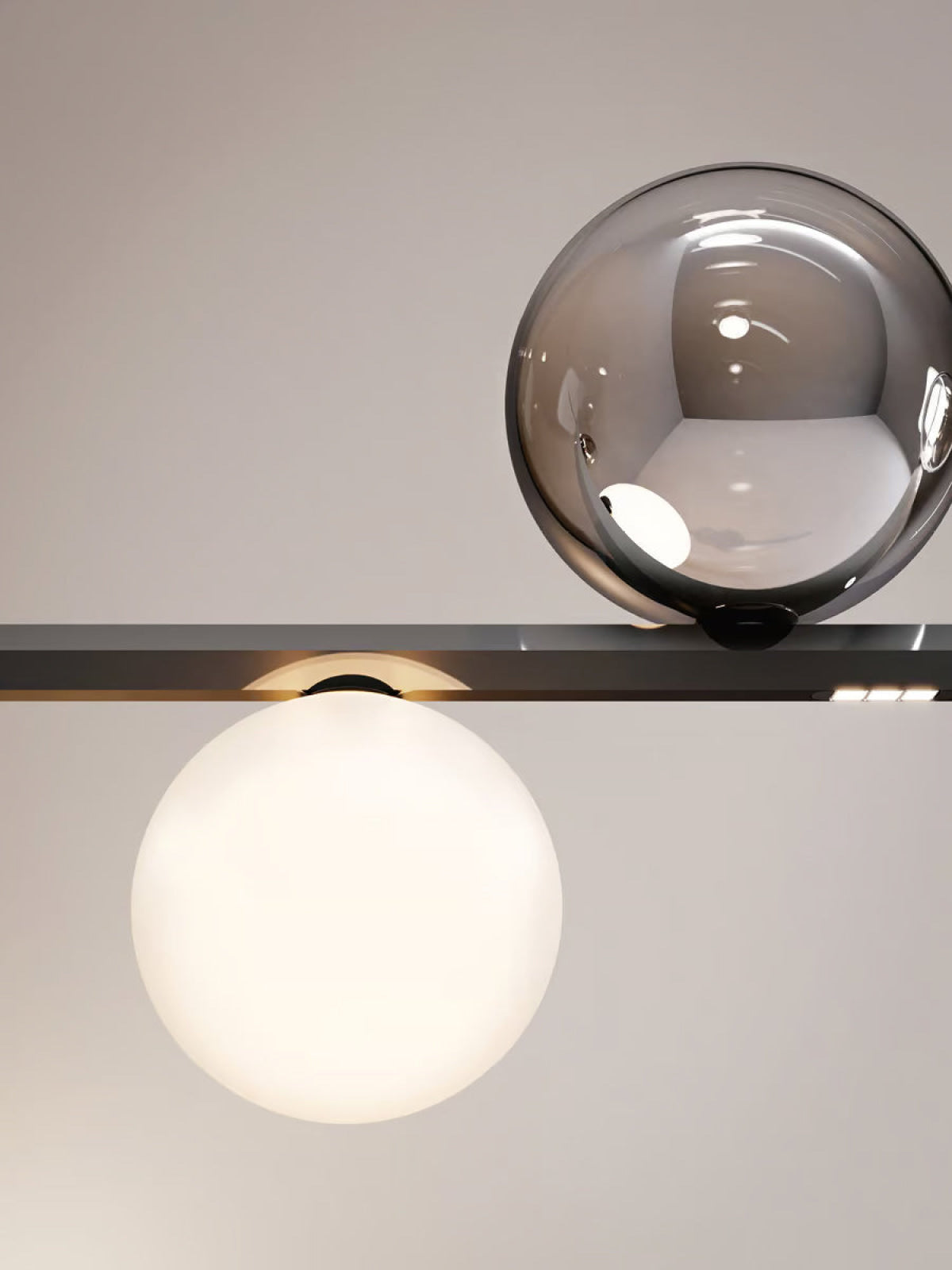 RANDOM STICK SHORT (BLACK CHROME) Suspension Lamp
