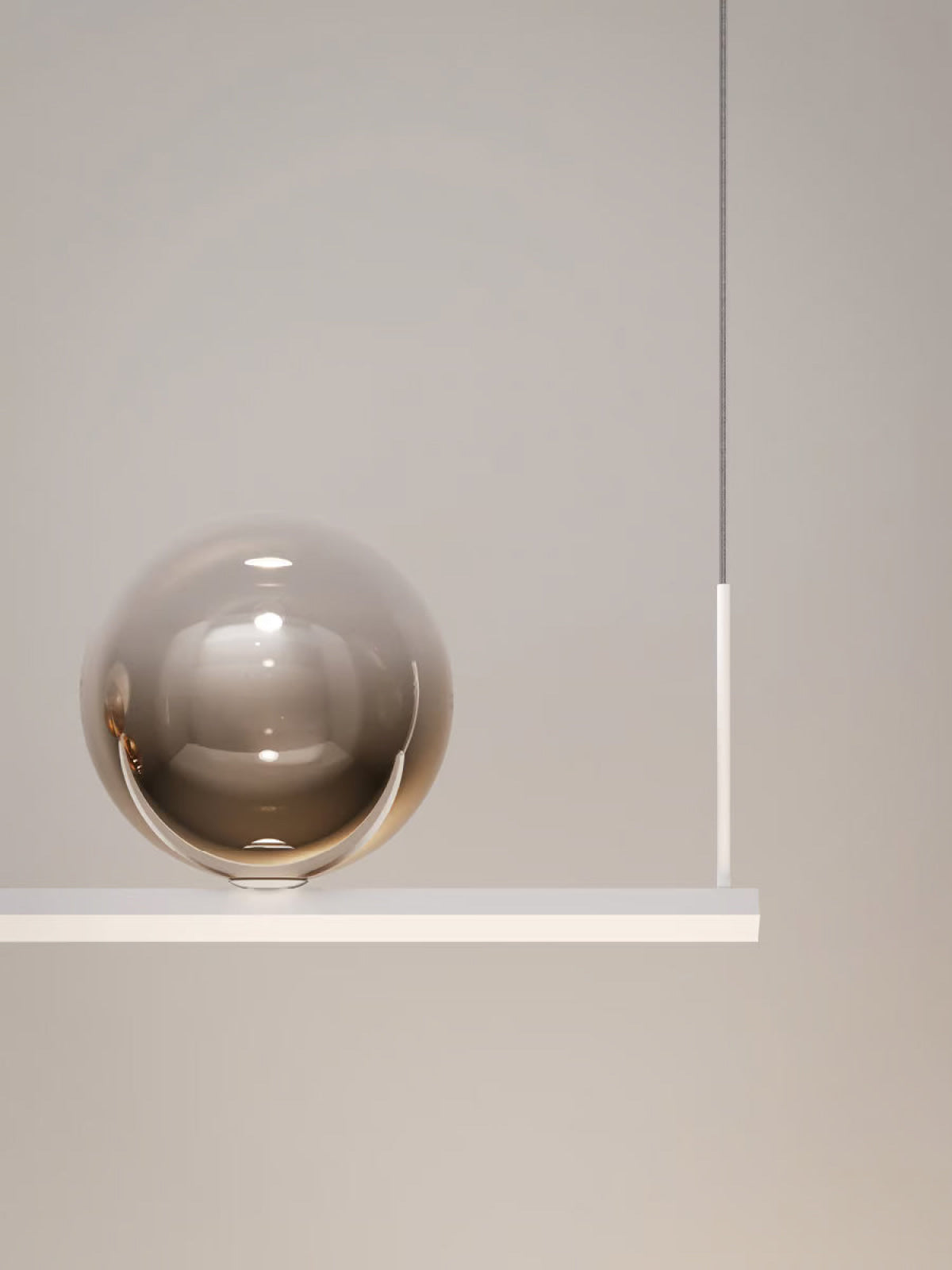 RANDOM STICK SHORT (MATT WHITE) Suspension Lamp