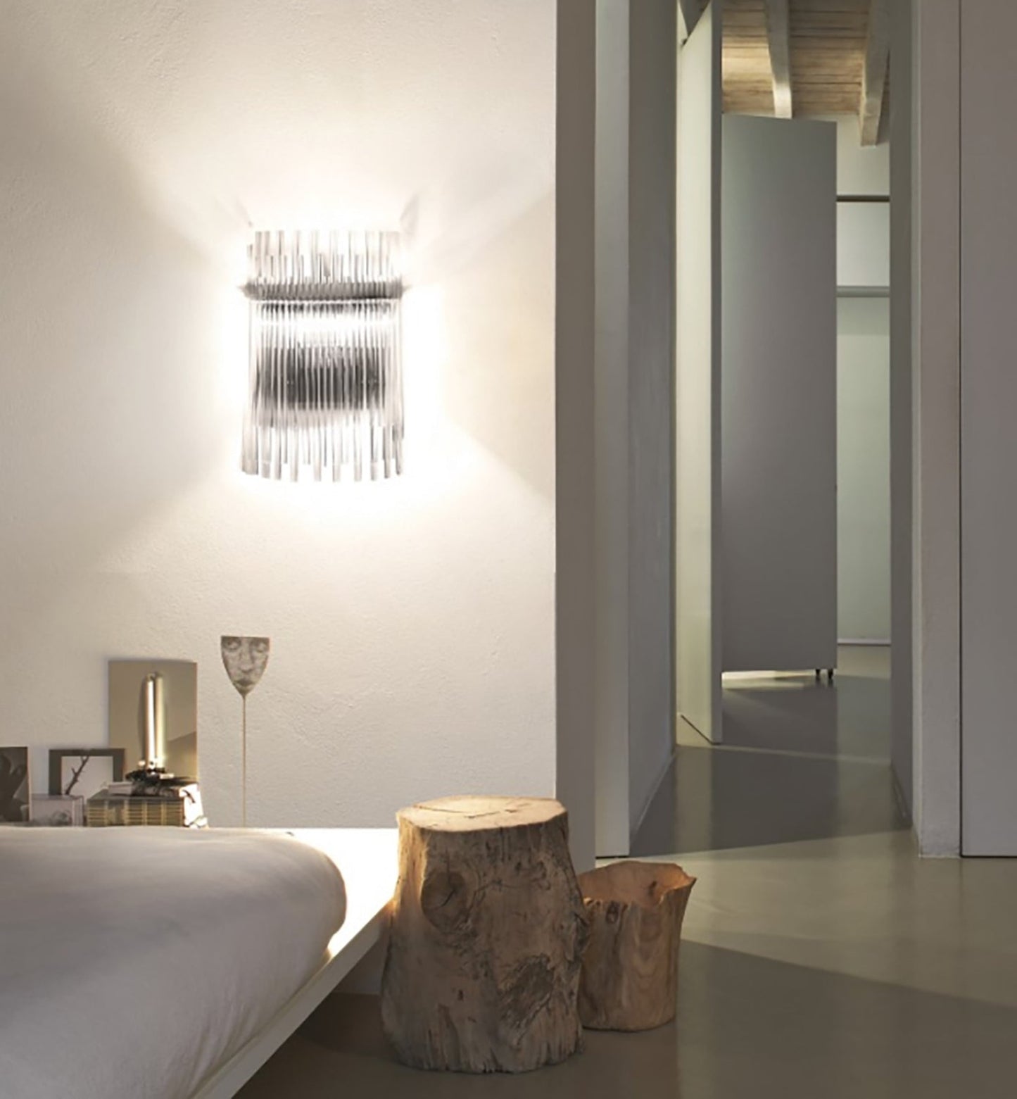 DIADEMAAPG CR CR Transparent Crystal / Glossy Chrome Wall Lamp