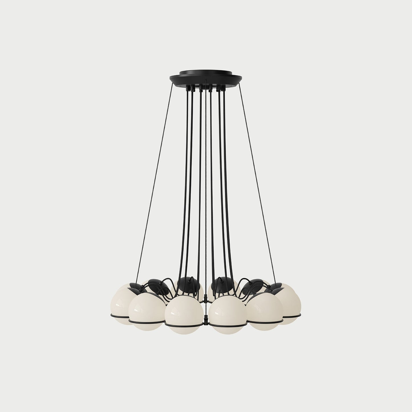 2109/12/14 BLACK Black Chandelier Lamp
