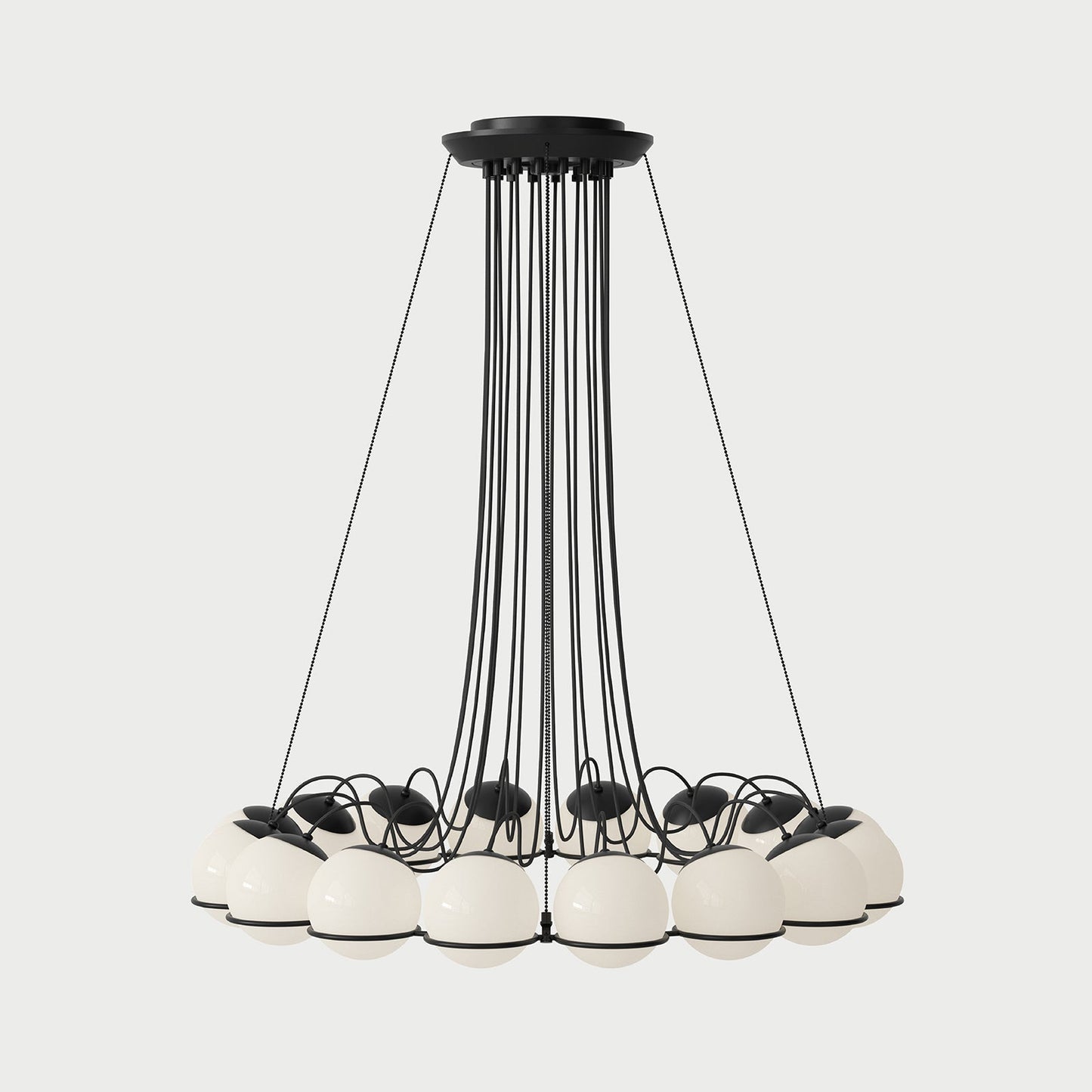 2109/16/20 BLACK Black Chandelier Lamp