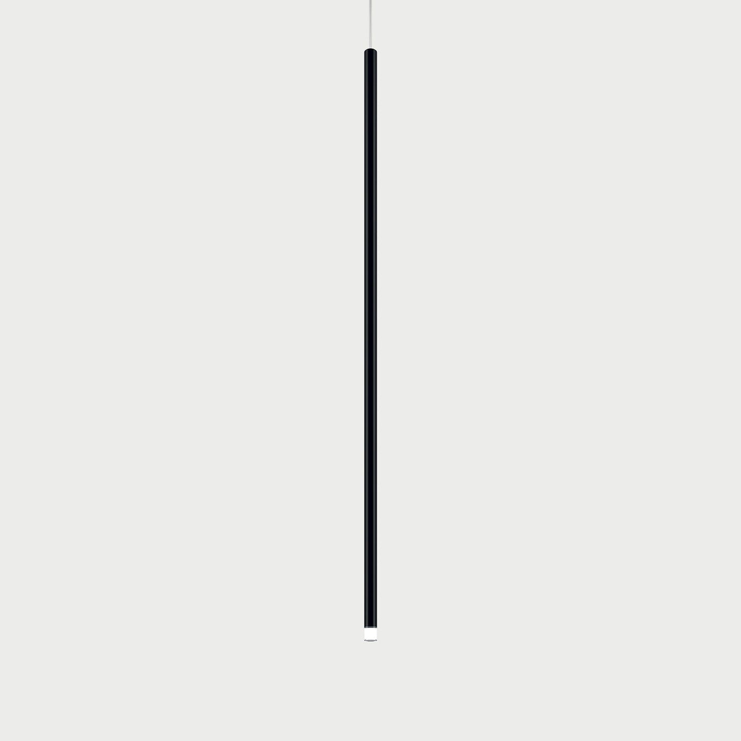 A TUBE NANO Matte Black / Large Suspension Lamp
