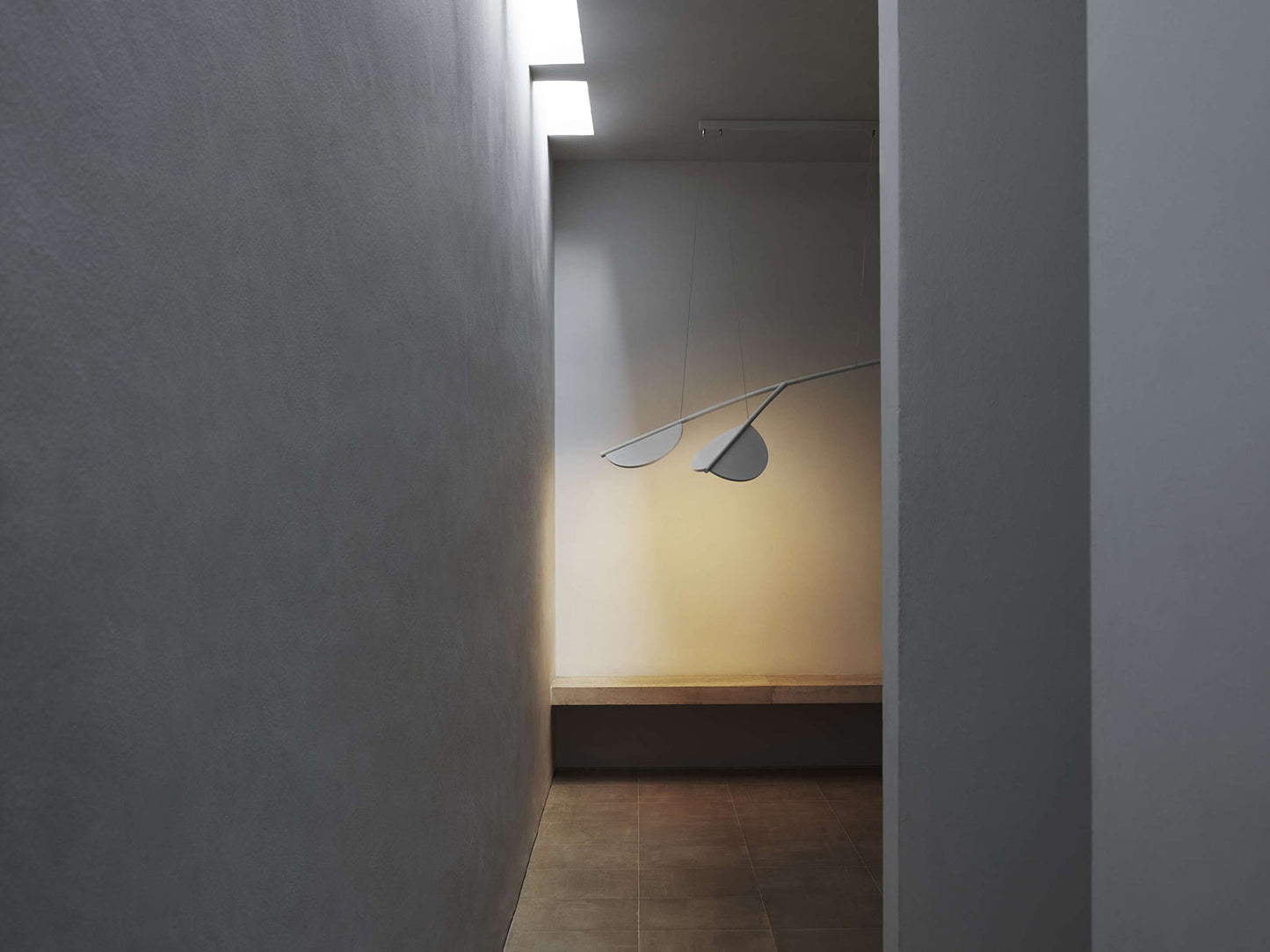 ALMENDRA ORGANIC SUSPENSION LONG 2 OFF WHITE Off White Suspension Lamp