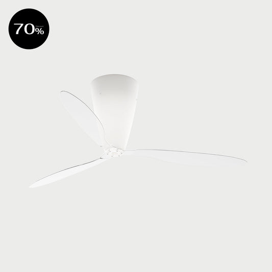BLOW Opal White / Transparent Ceiling Lamp