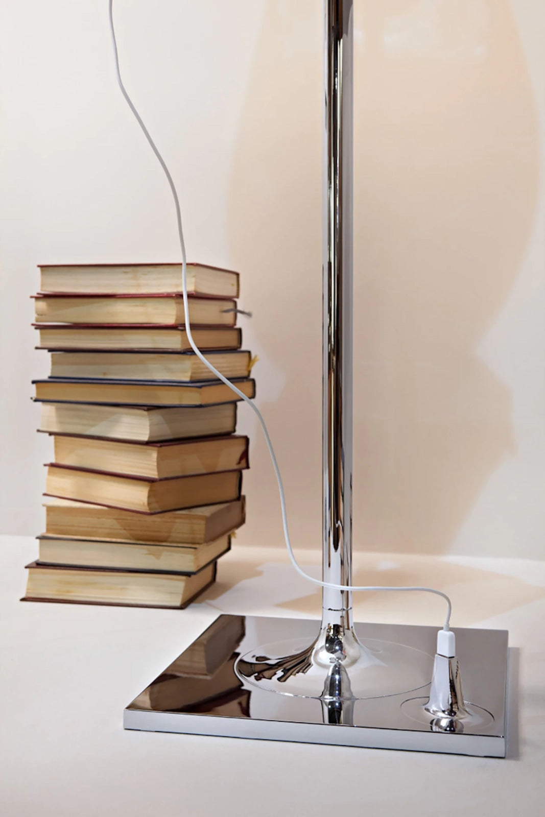 BIBLIOTHEQUE SILVER Silver Floor Lamp
