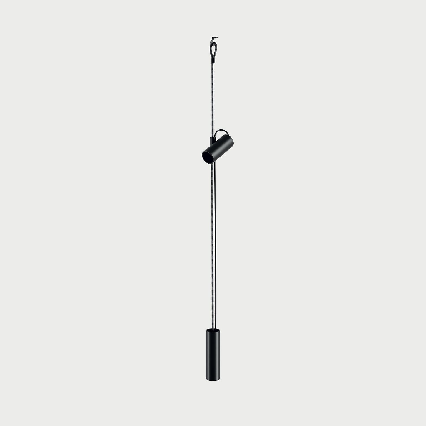 CIMA Matte Black / Silver Suspension Lamp