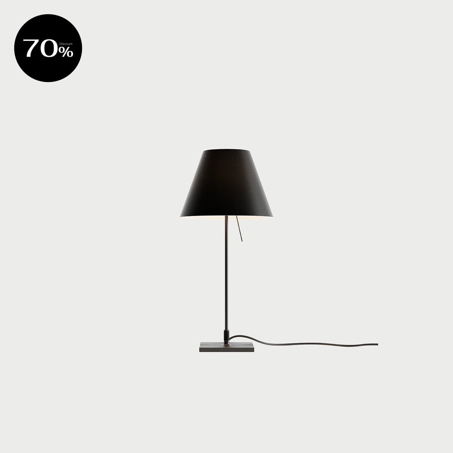 COSTANZINA TABLE BLACK Liquorice black / Black Table Lamp
