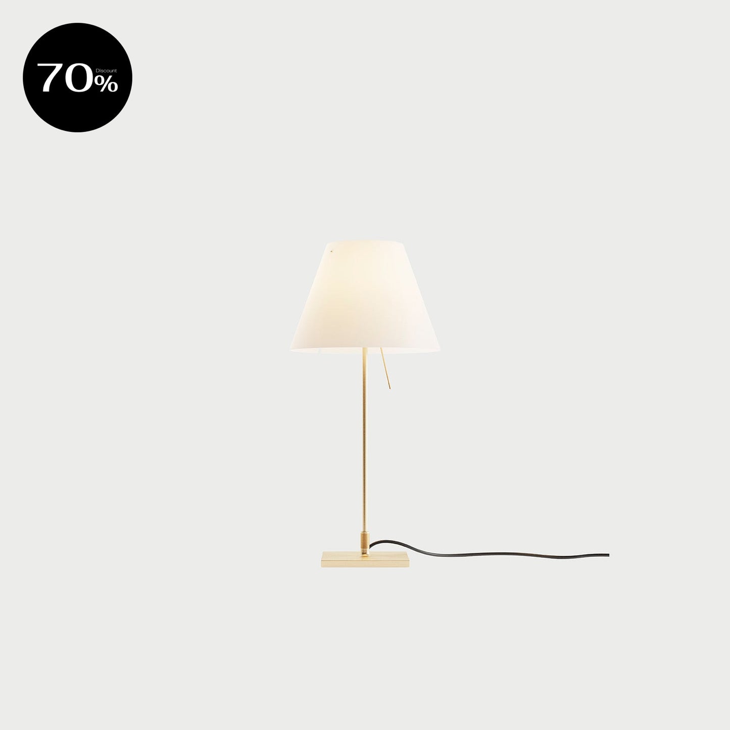 COSTANZINA TABLE BRASS White / Brass Table Lamp