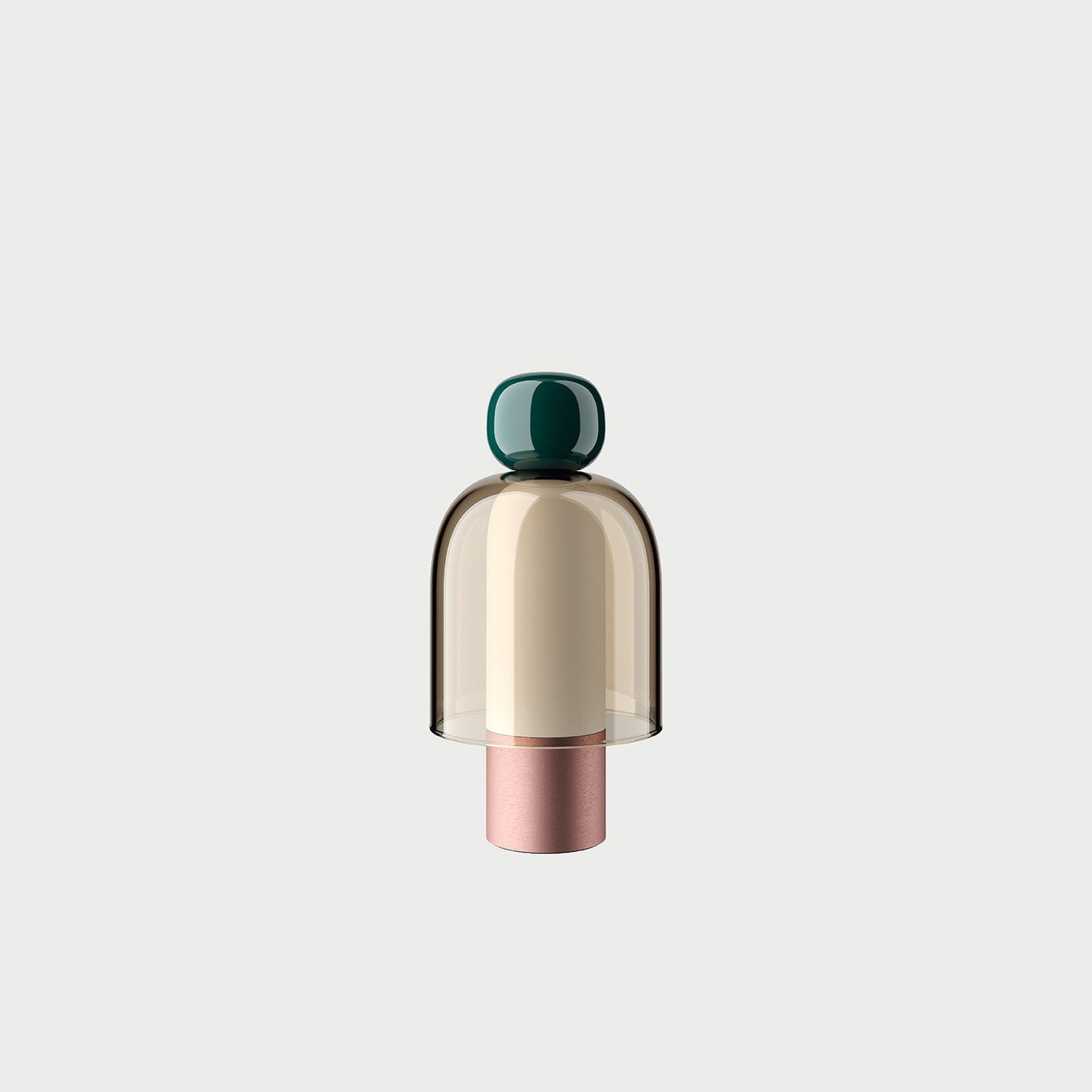 EASY PEASY Green / Honey / Brushed Rose Gold Table Lamp