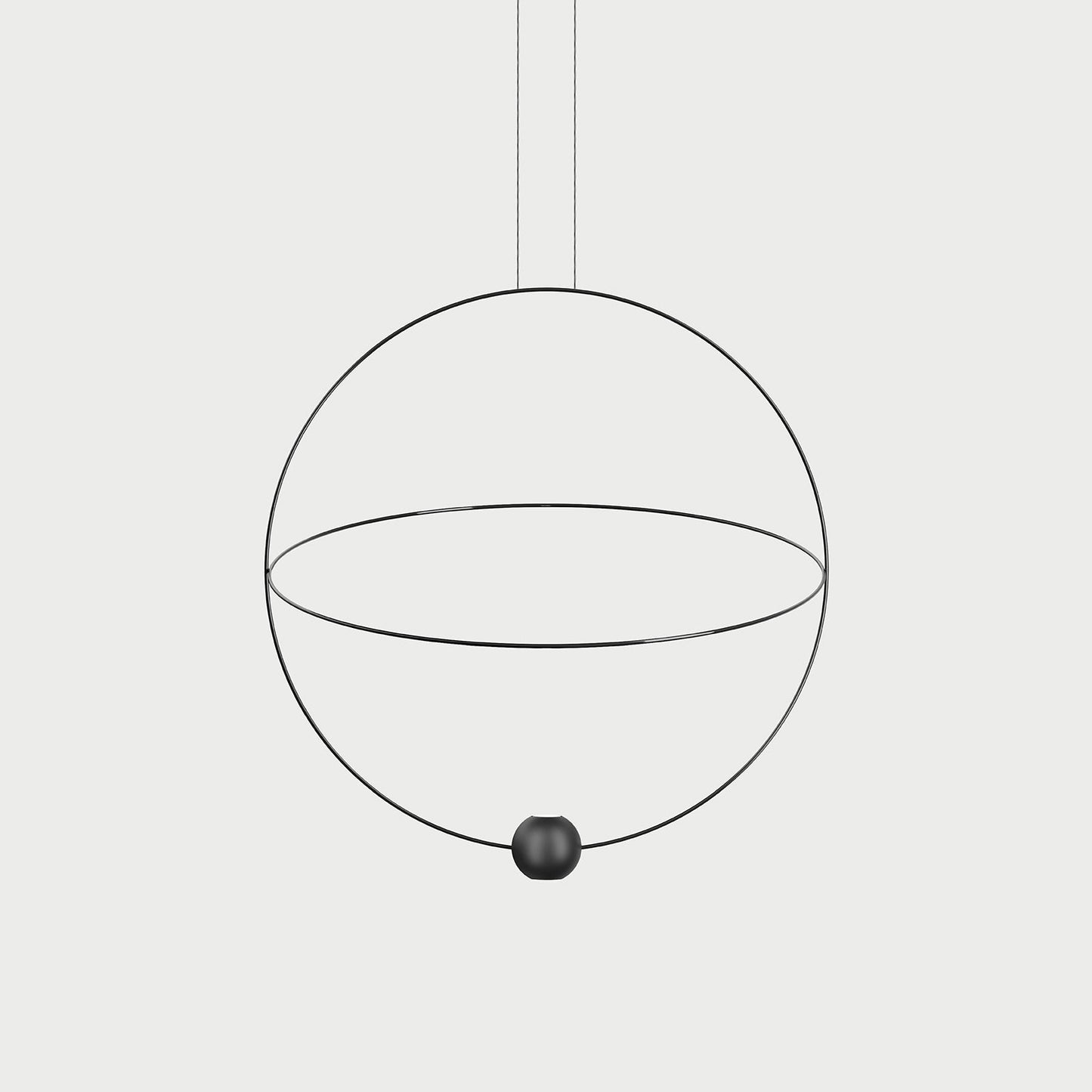 ELARA Matte Black / Large Suspension Lamp